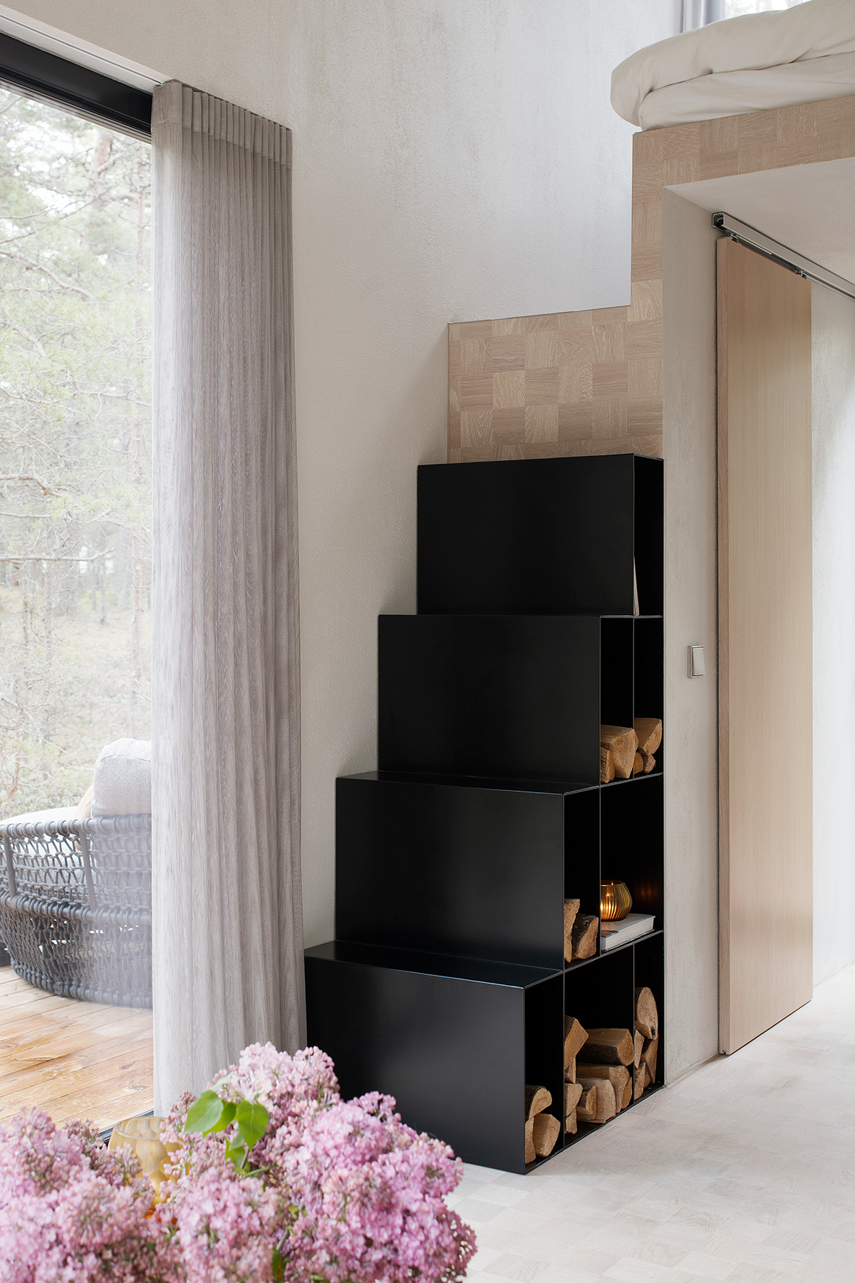 escalier petite maison en bois 21m2 Minikin Hunt escalier petite maison en bois 21m2 Minikin Hunt