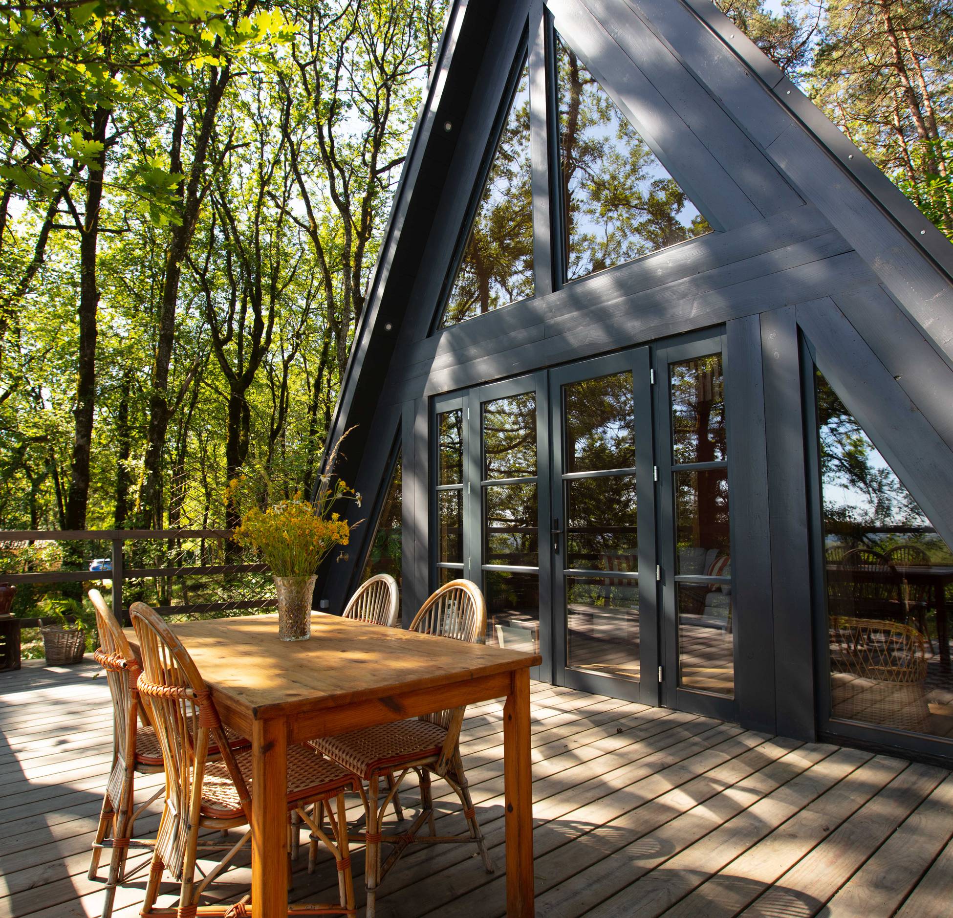 maison A-Frame dans le Périgord Racine Lodges maison A-Frame dans le Périgord Racine Lodges