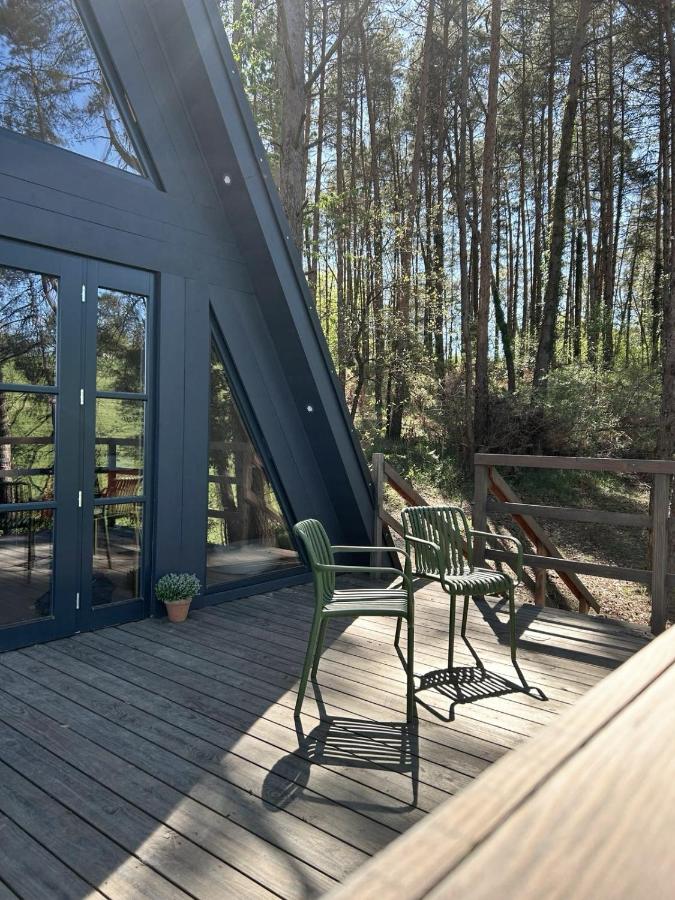 terrasse maison A-Frame dans le Périgord Racine Lodges terrasse maison A-Frame dans le Périgord Racine Lodges