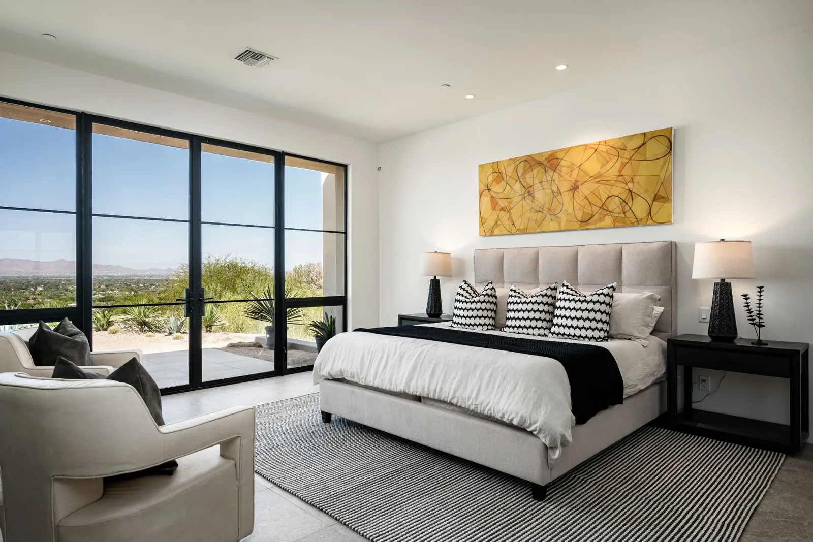 chambre avec baie vitrée décoration contemporaine chambre avec baie vitrée décoration contemporaine