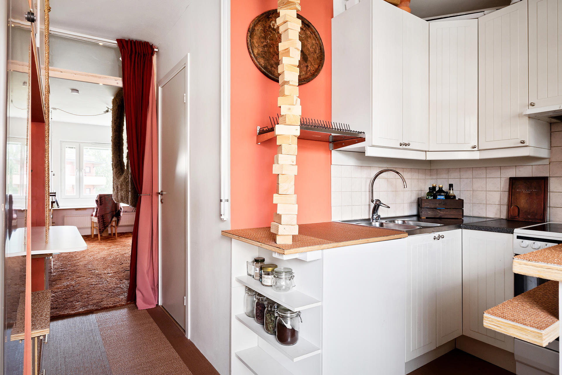 cuisine studio atypique 34m2