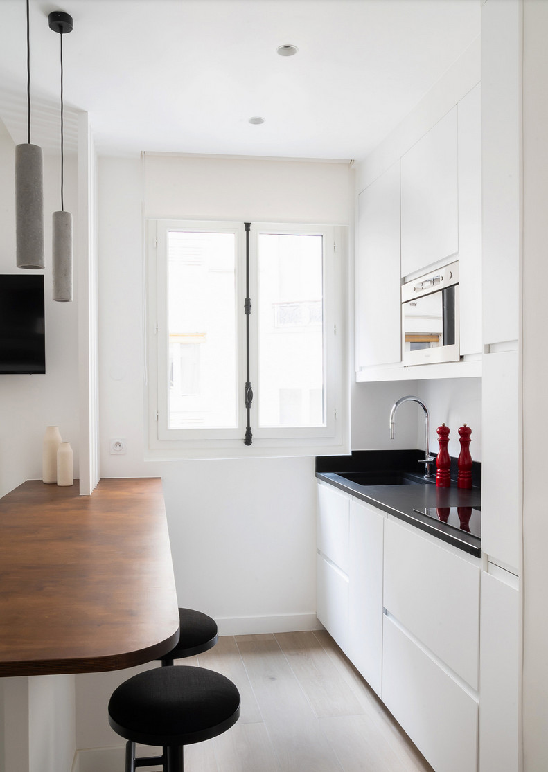 cuisine ouverte studio 26m2 Paris cuisine ouverte studio 26m2 Paris