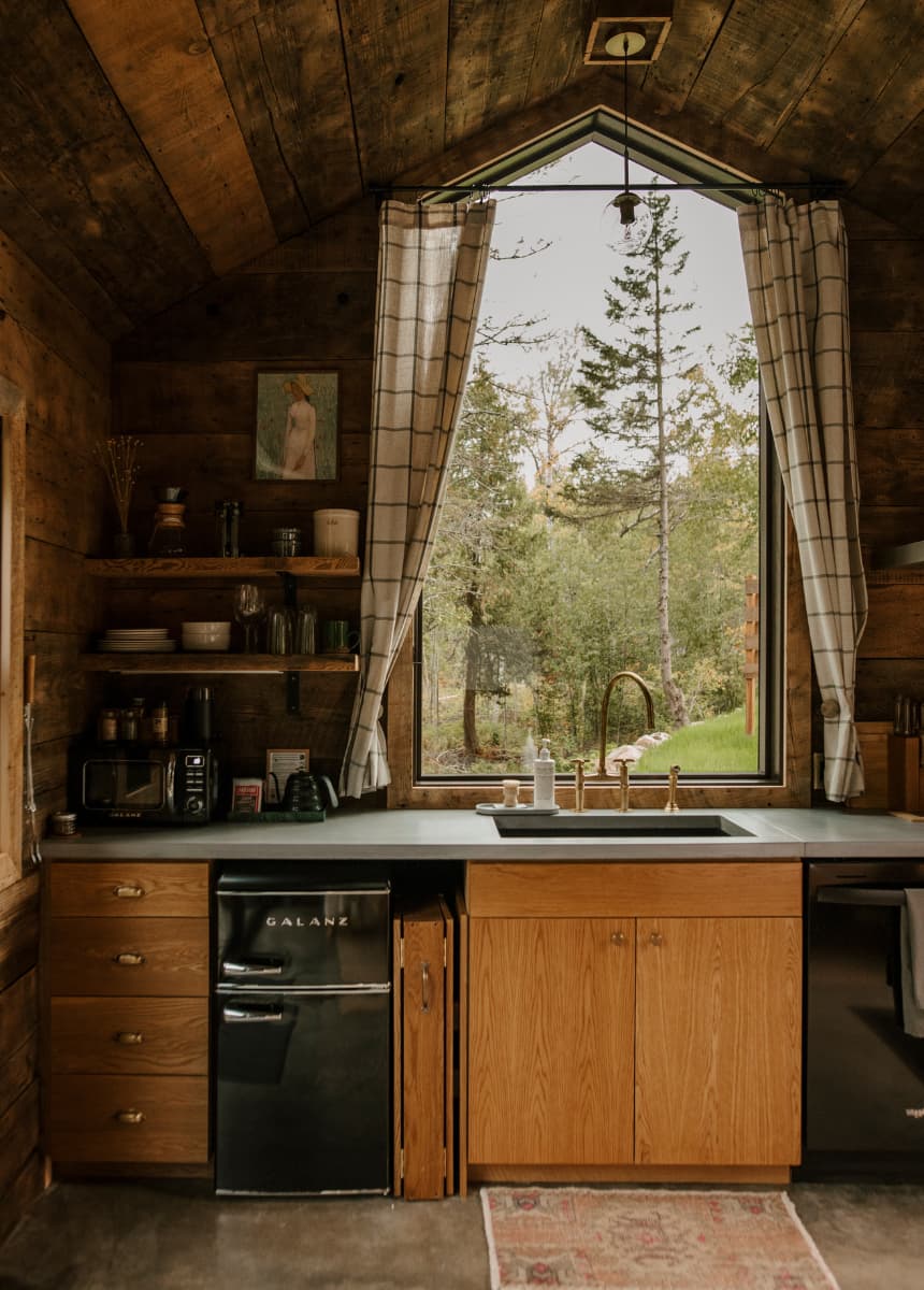 cuisine petite maison en bois