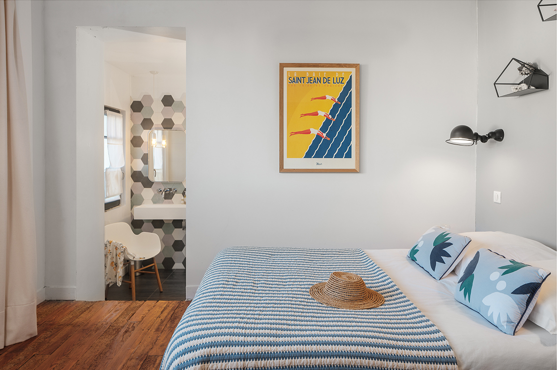 chambre maison Art Déco Biarritz Villa Trinidad