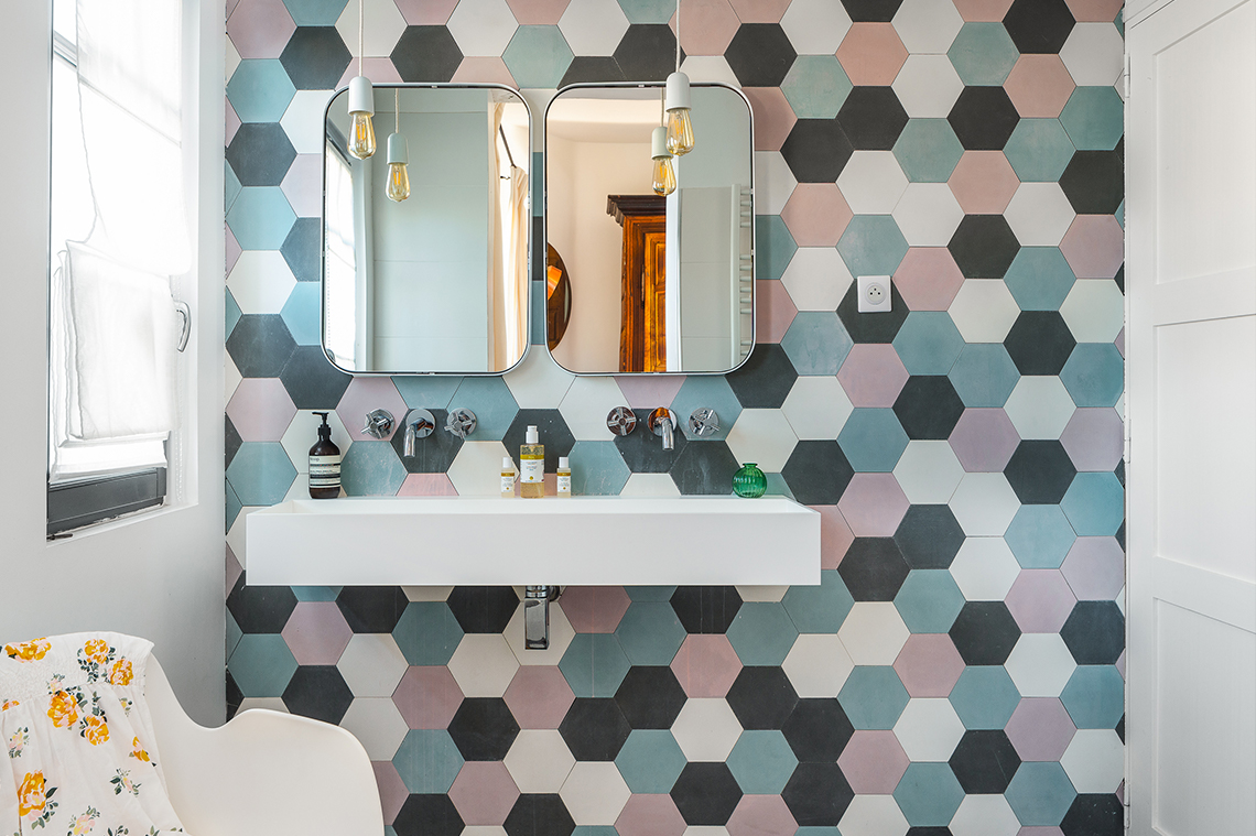 salle de bain maison Art Déco Biarritz Villa Trinidad