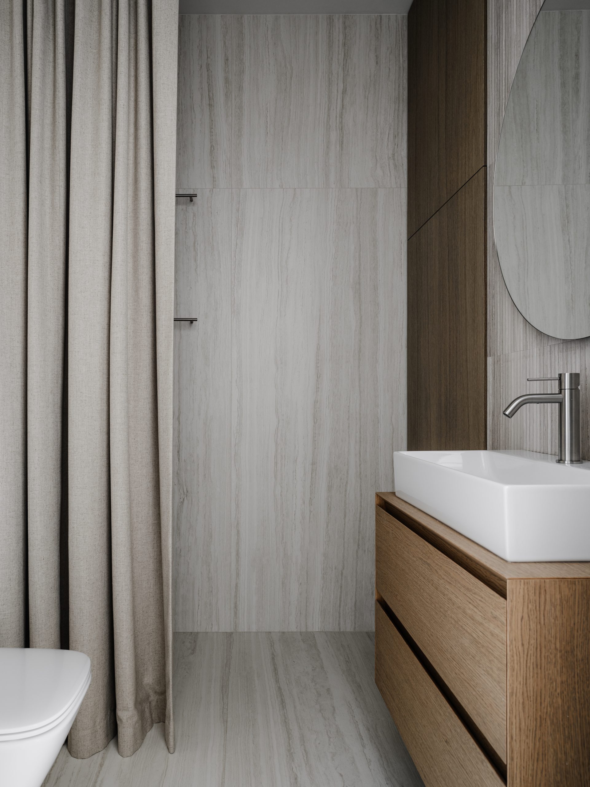 salle de bain décoration contemporaine grise et bois salle de bain décoration contemporaine grise et bois
