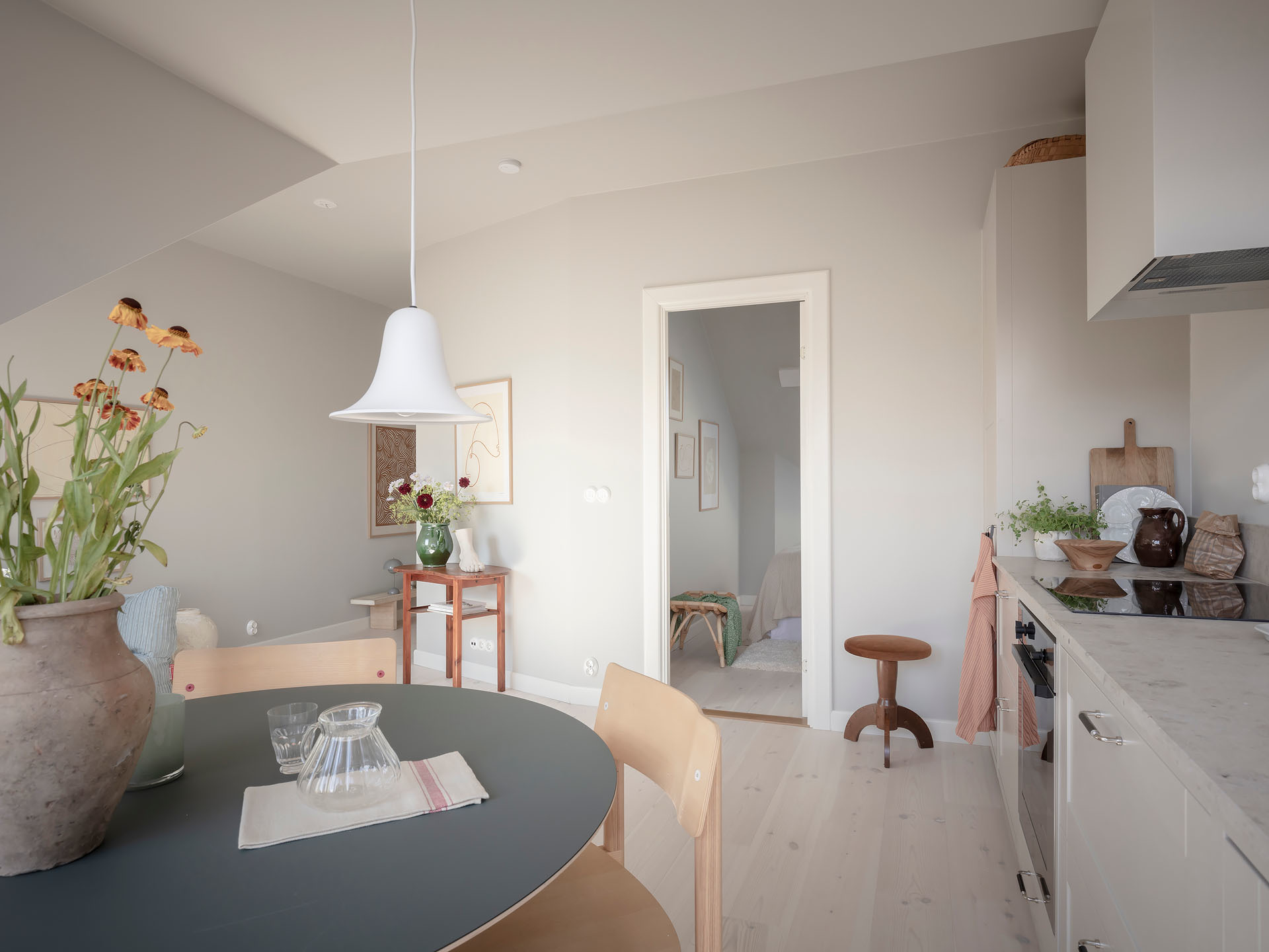 cuisine ouverte avec salle à manger appartement 37m2 décoration scandinave cuisine ouverte avec salle à manger appartement 37m2 décoration scandinave