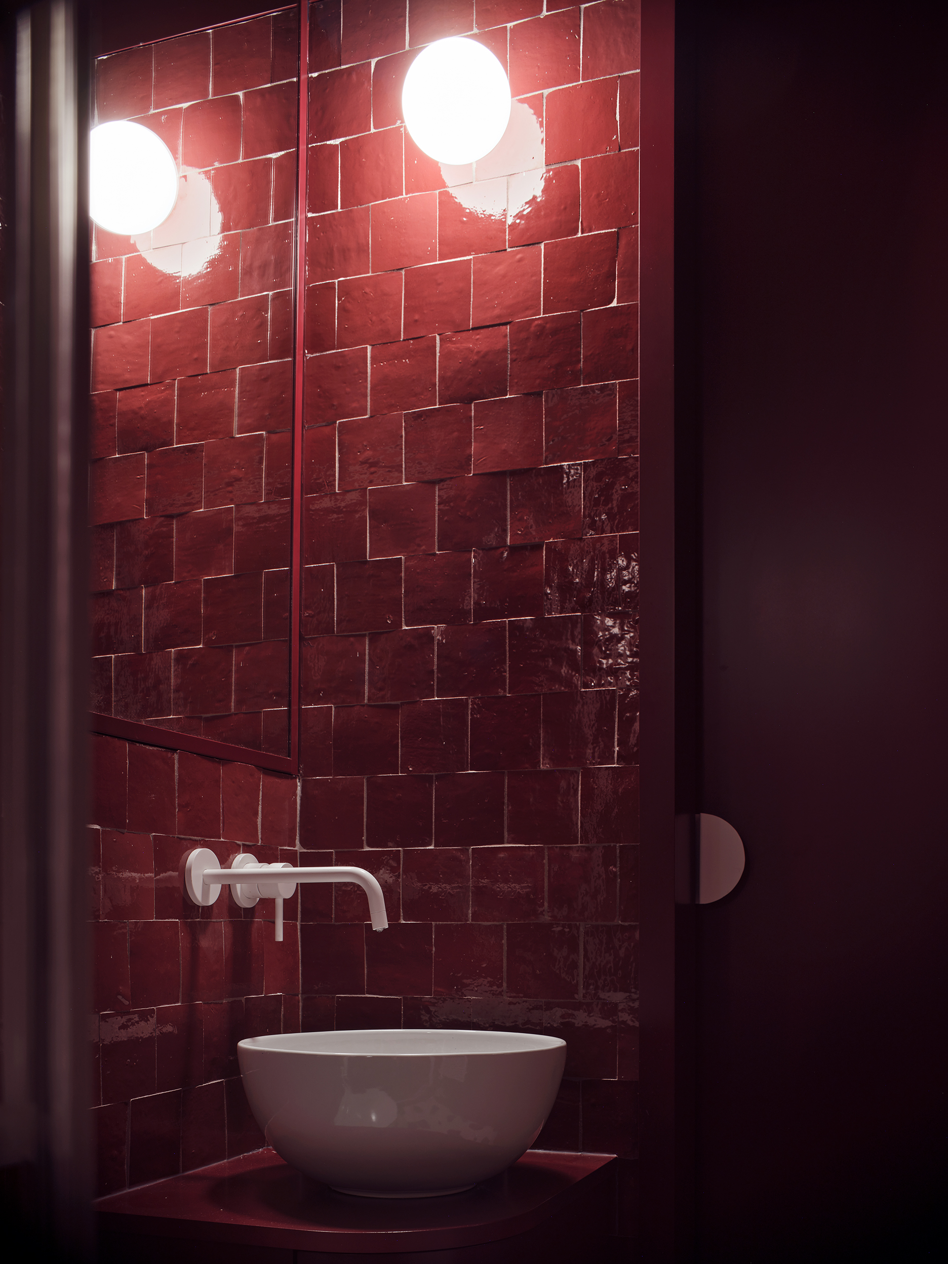 salle de bain zelliges rouges salle de bain zelliges rouges