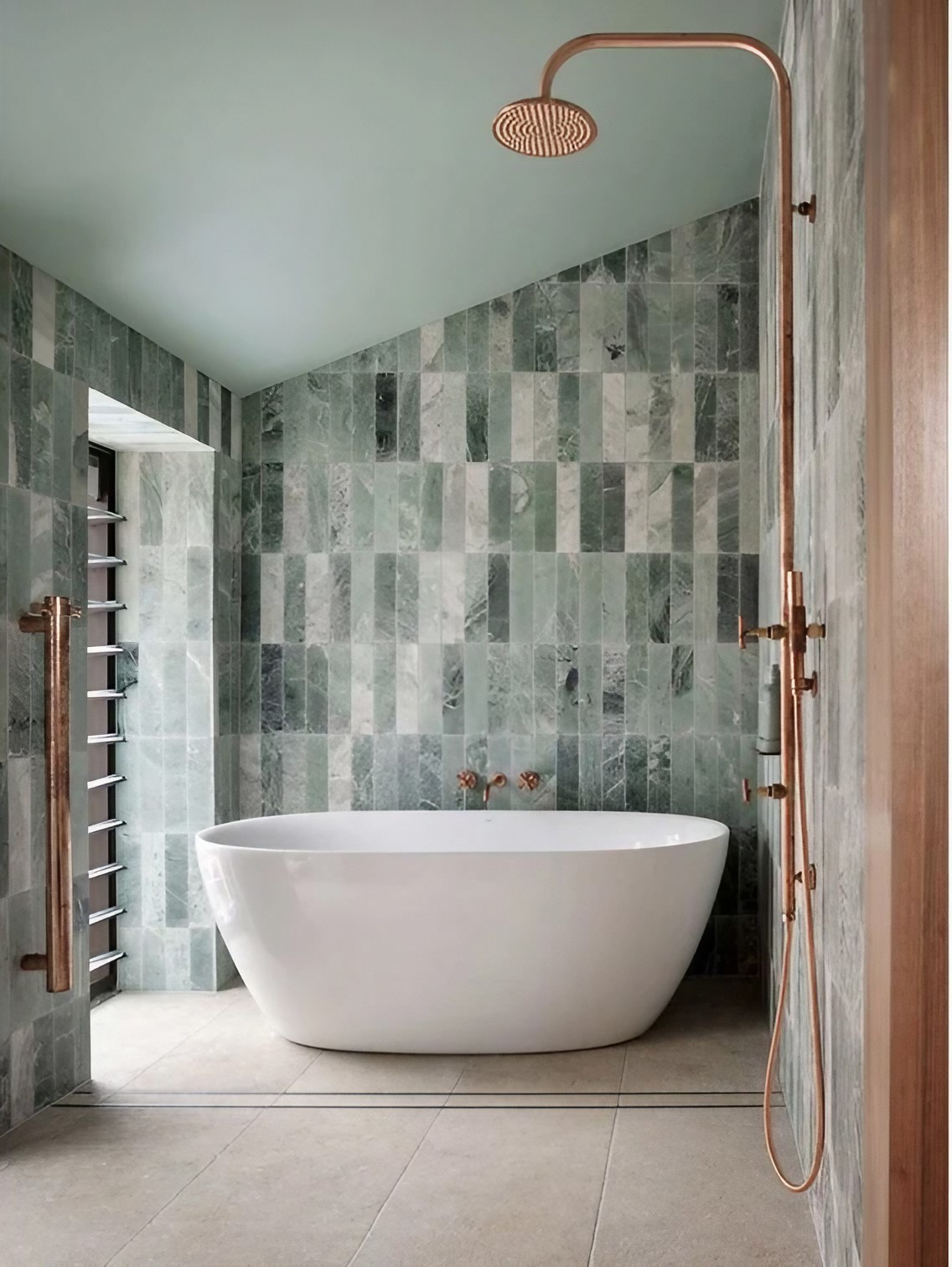 salle de bain contemporaine verte salle de bain contemporaine verte