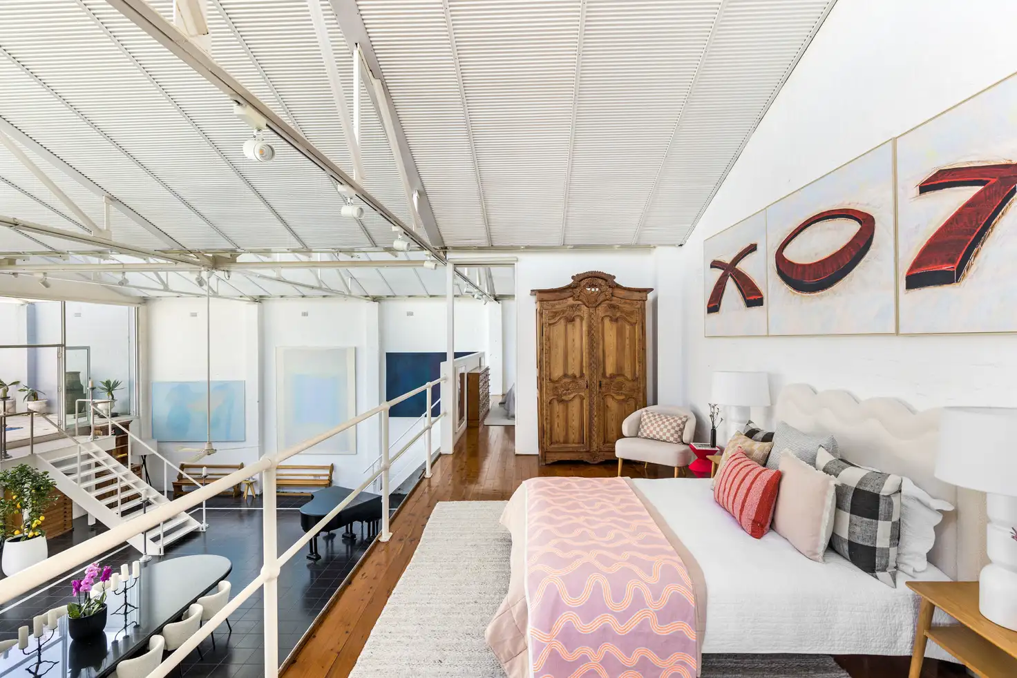chambre sur mezzanine loft Australie