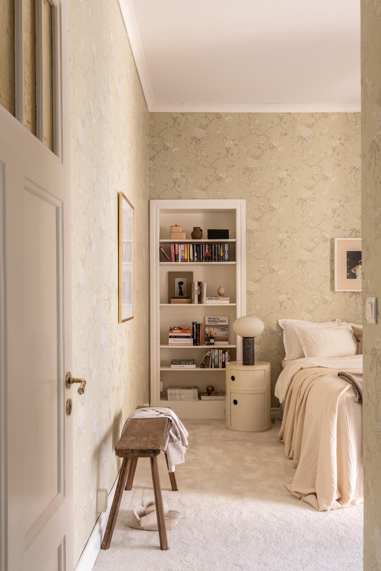 chambre papier-peint décoration scandinave