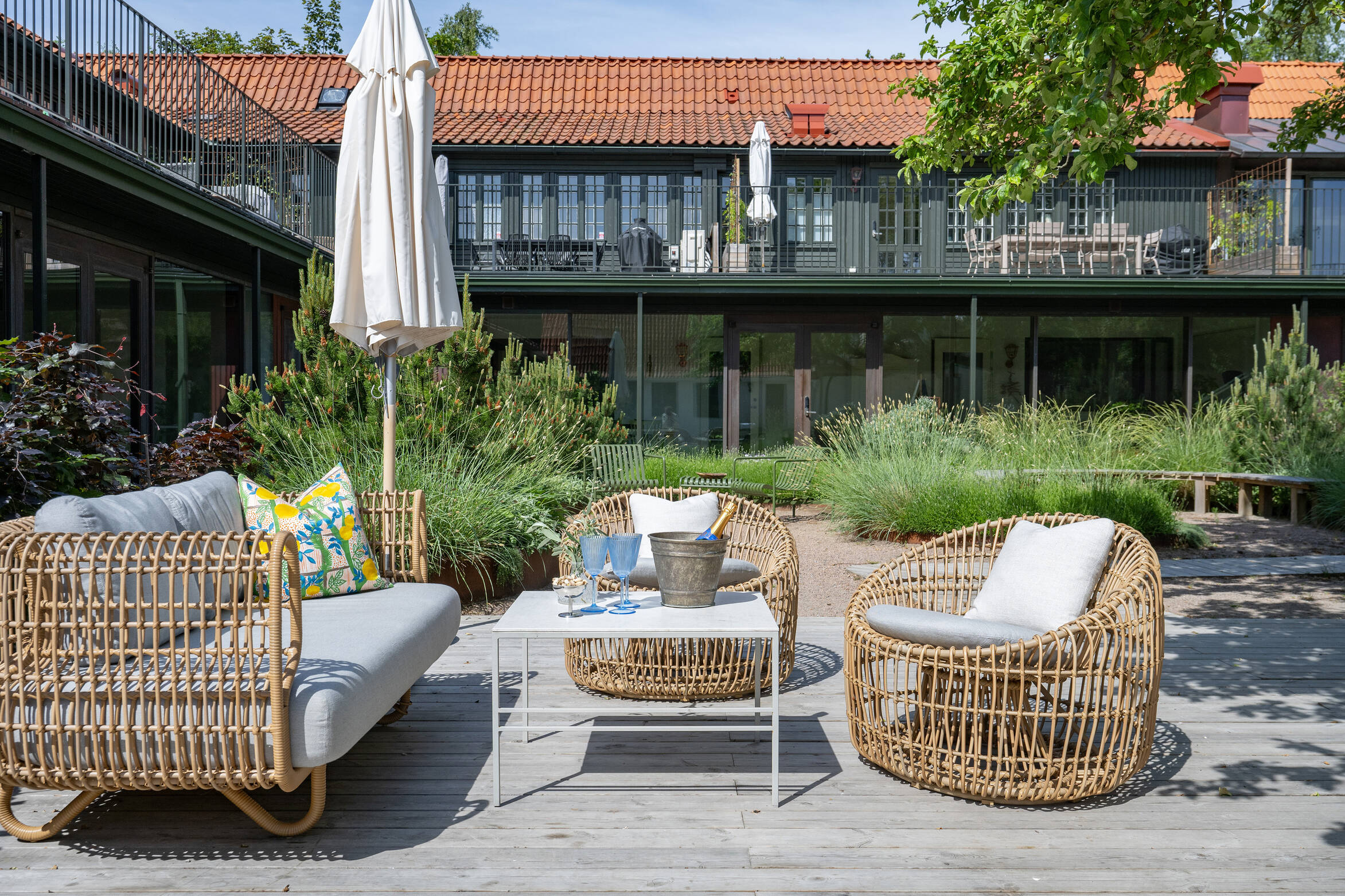 terrasse avec mobilier rotin terrasse avec mobilier rotin