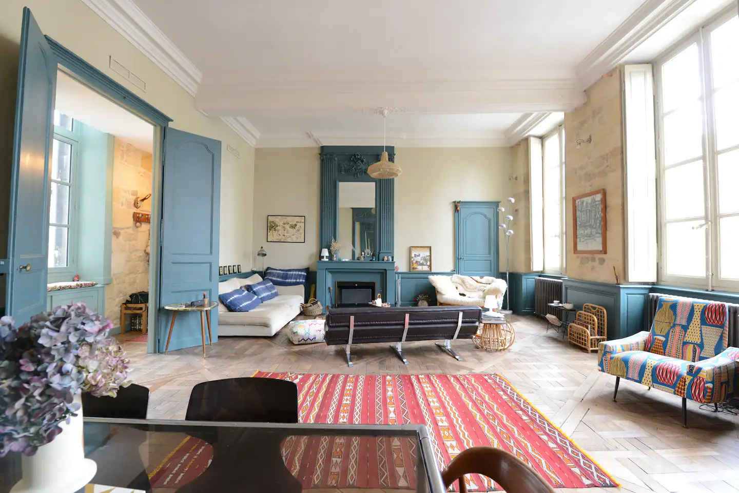 salon appartement Bordeaux décoration vintage