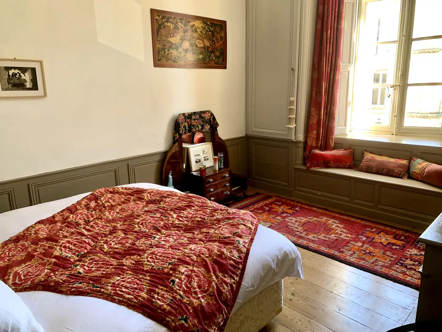 chambre appartement Bordeaux décoration vintage