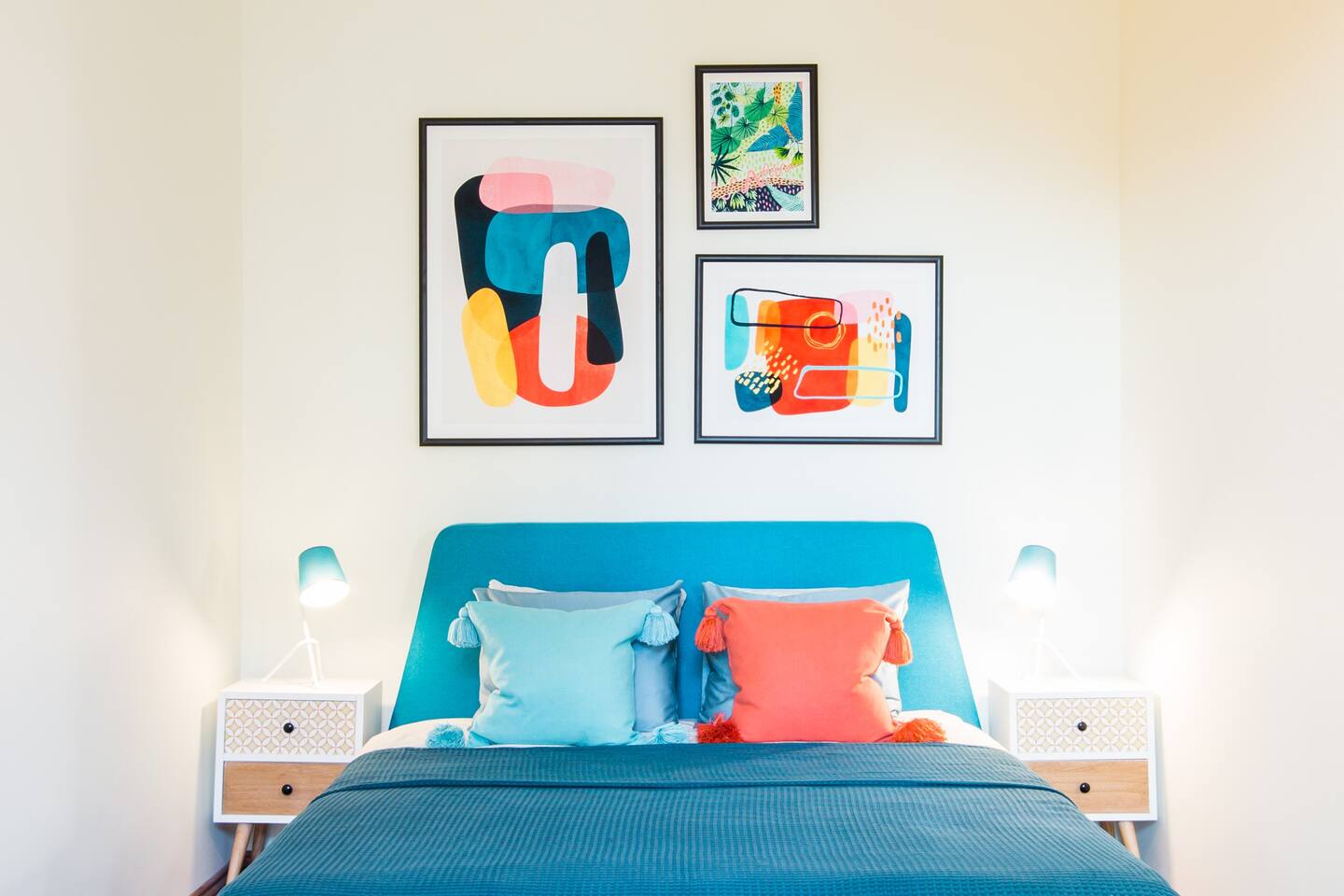 chambre bleue décoration colorée chambre bleue décoration colorée