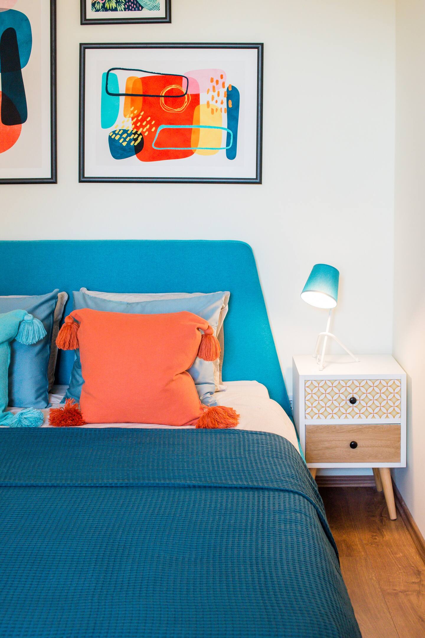 chambre bleue décoration colorée chambre bleue décoration colorée