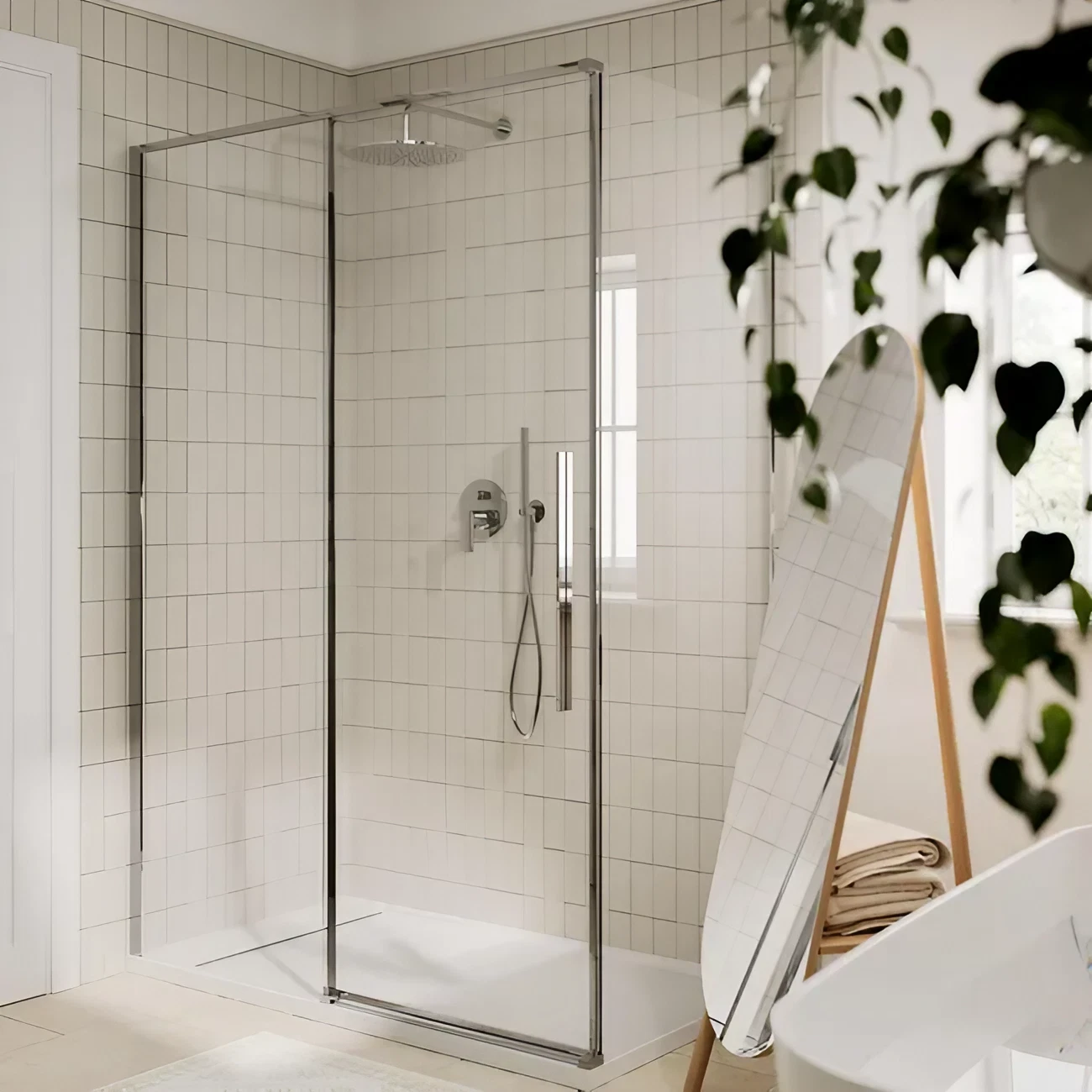 salle de bain blanche