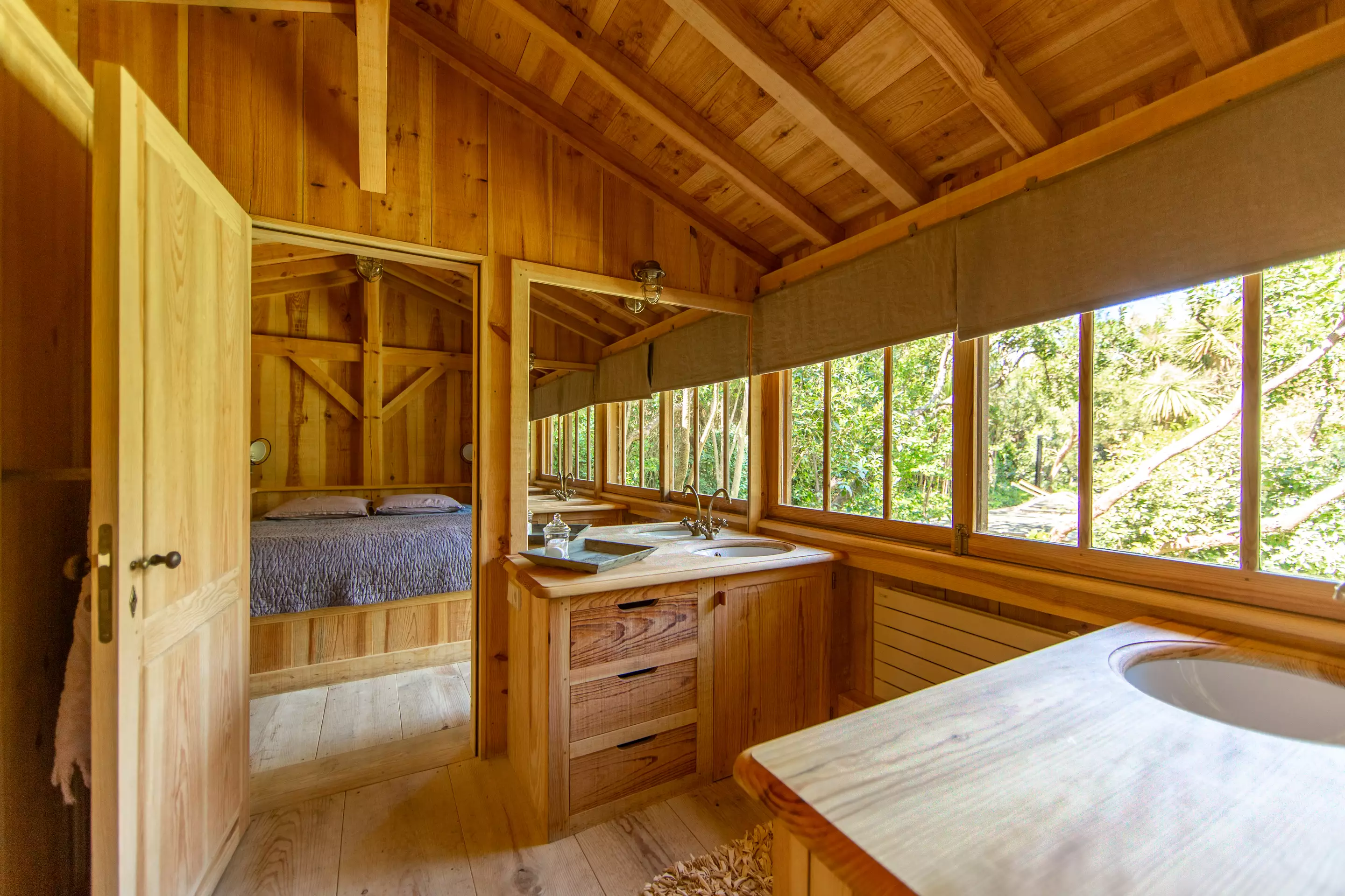 chambre et salle de bain maison en bois à louer Cap Ferret chambre et salle de bain maison en bois à louer Cap Ferret