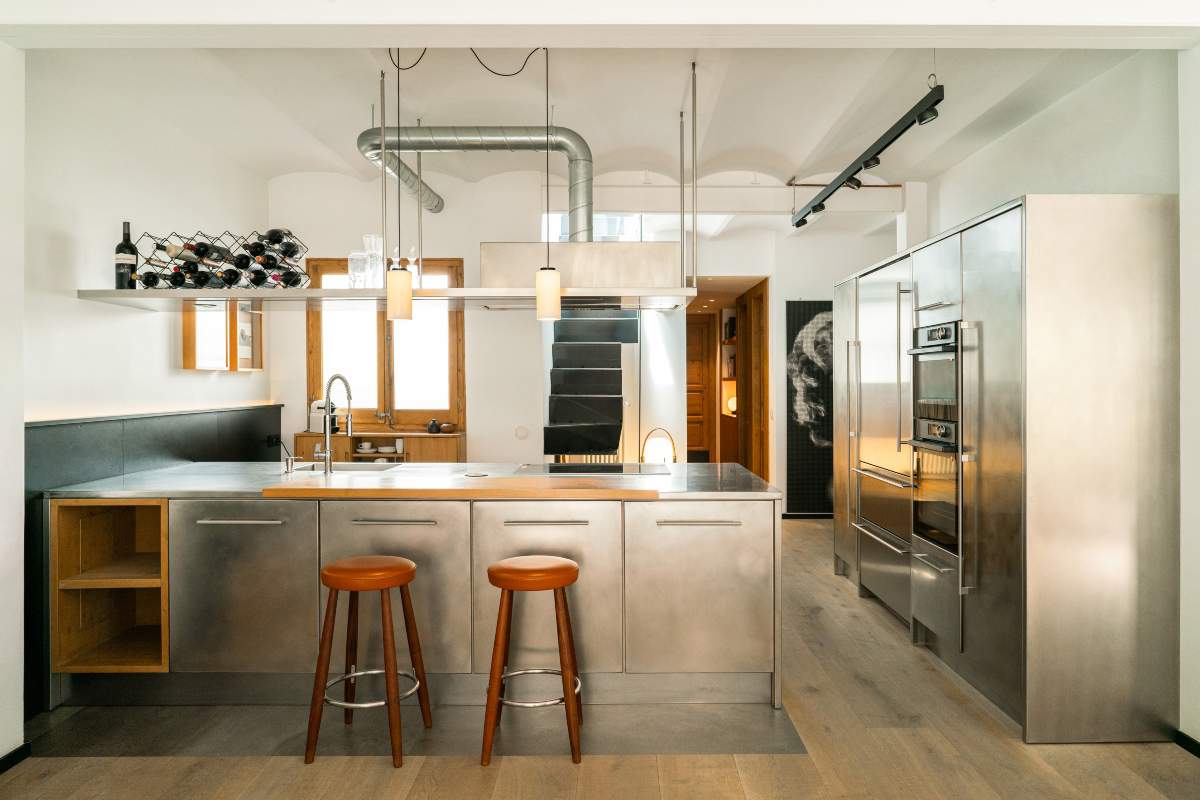 cuisine décoration contemporaine et industrielle