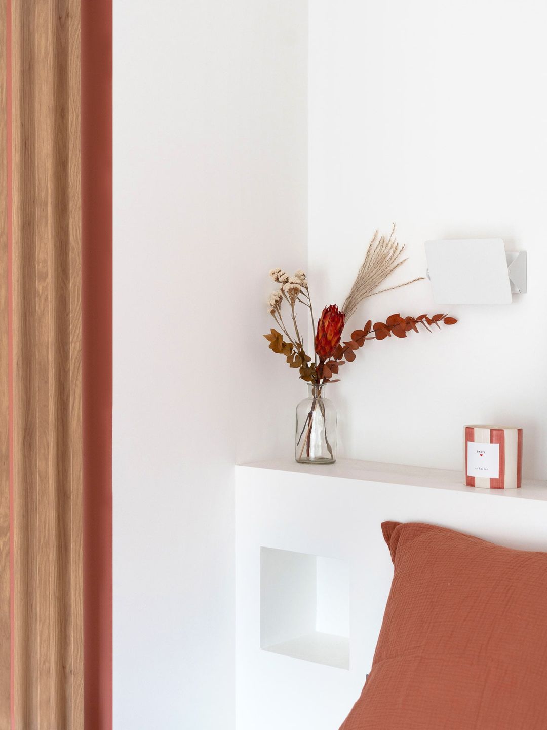chambre avec tête de lit maçonnée et niches chambre avec tête de lit maçonnée et niches