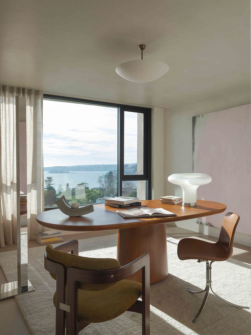 bureau appartement design avec vue sur Sydney