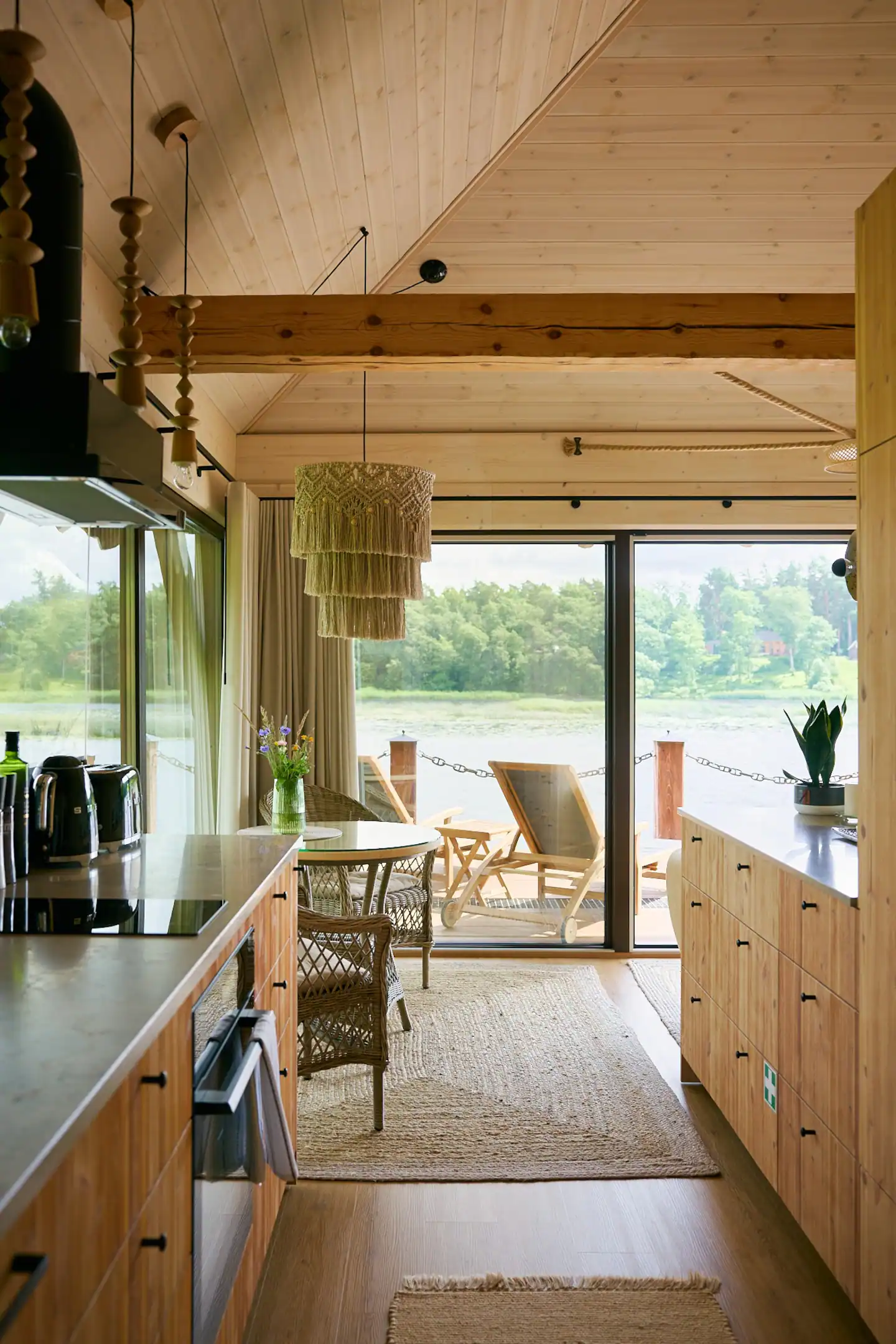 cuisine et salon maison en bois cuisine et salon maison en bois