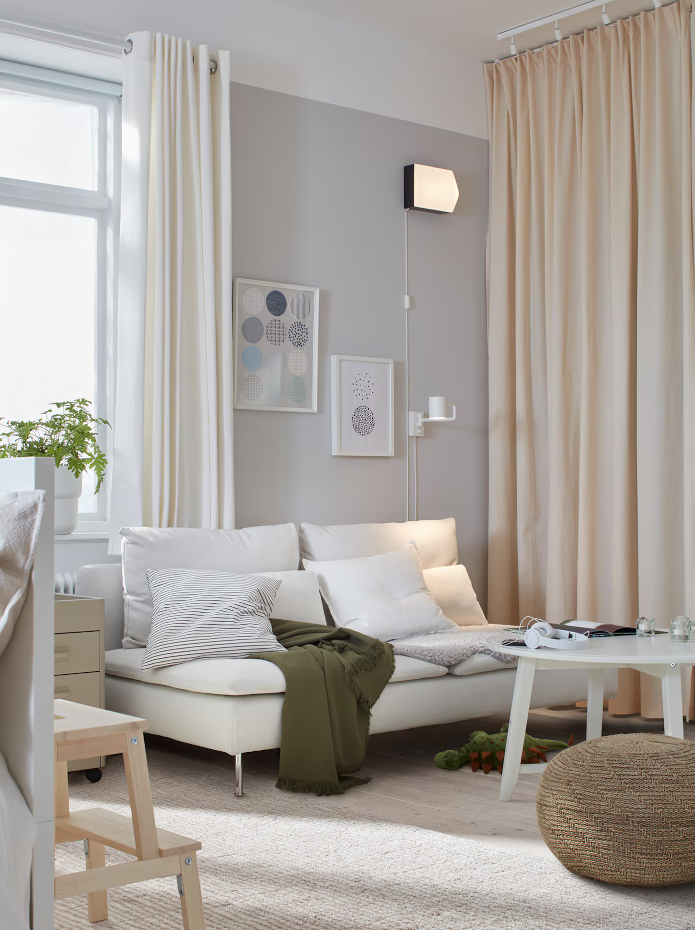 aménagement studio blanc par IKEA