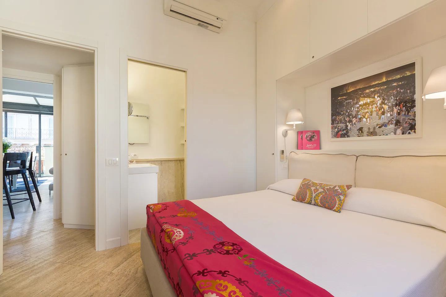 chambre décoration contemporaine appartement Rome chambre décoration contemporaine appartement Rome