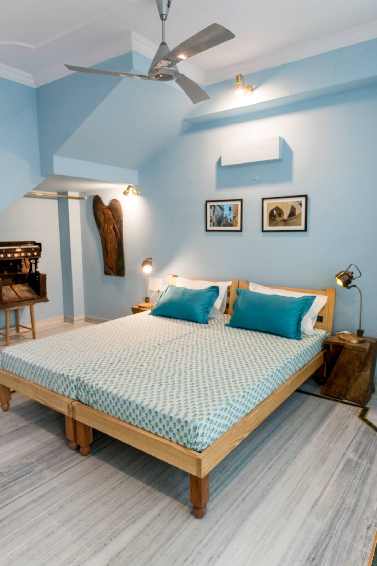 chambre bleue appartement atypique à Jaipur chambre bleue appartement atypique à Jaipur