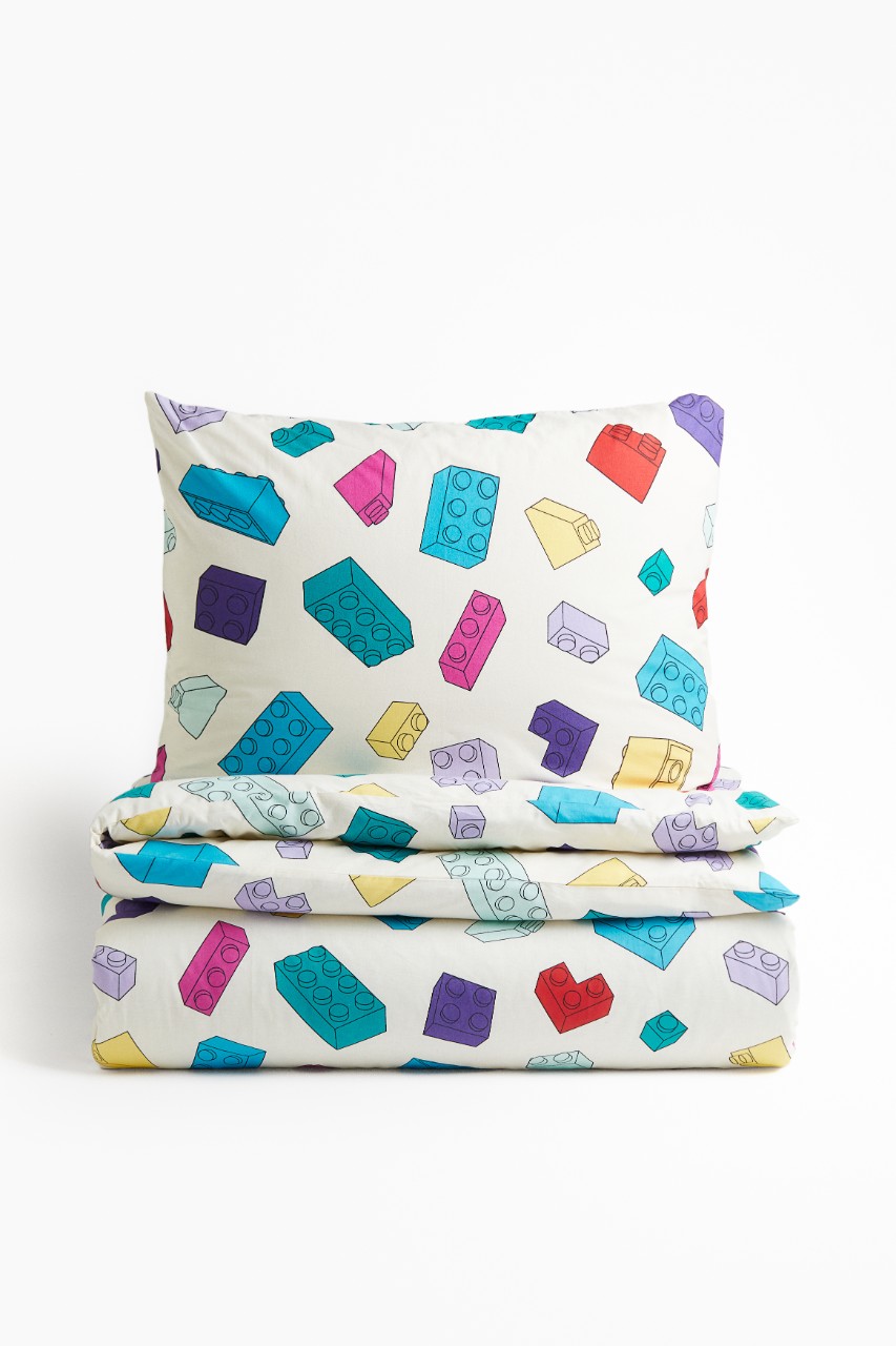 linge de lit enfan collaboration Lego et H&M Home 2024 linge de lit enfan collaboration Lego et H&M Home 2024