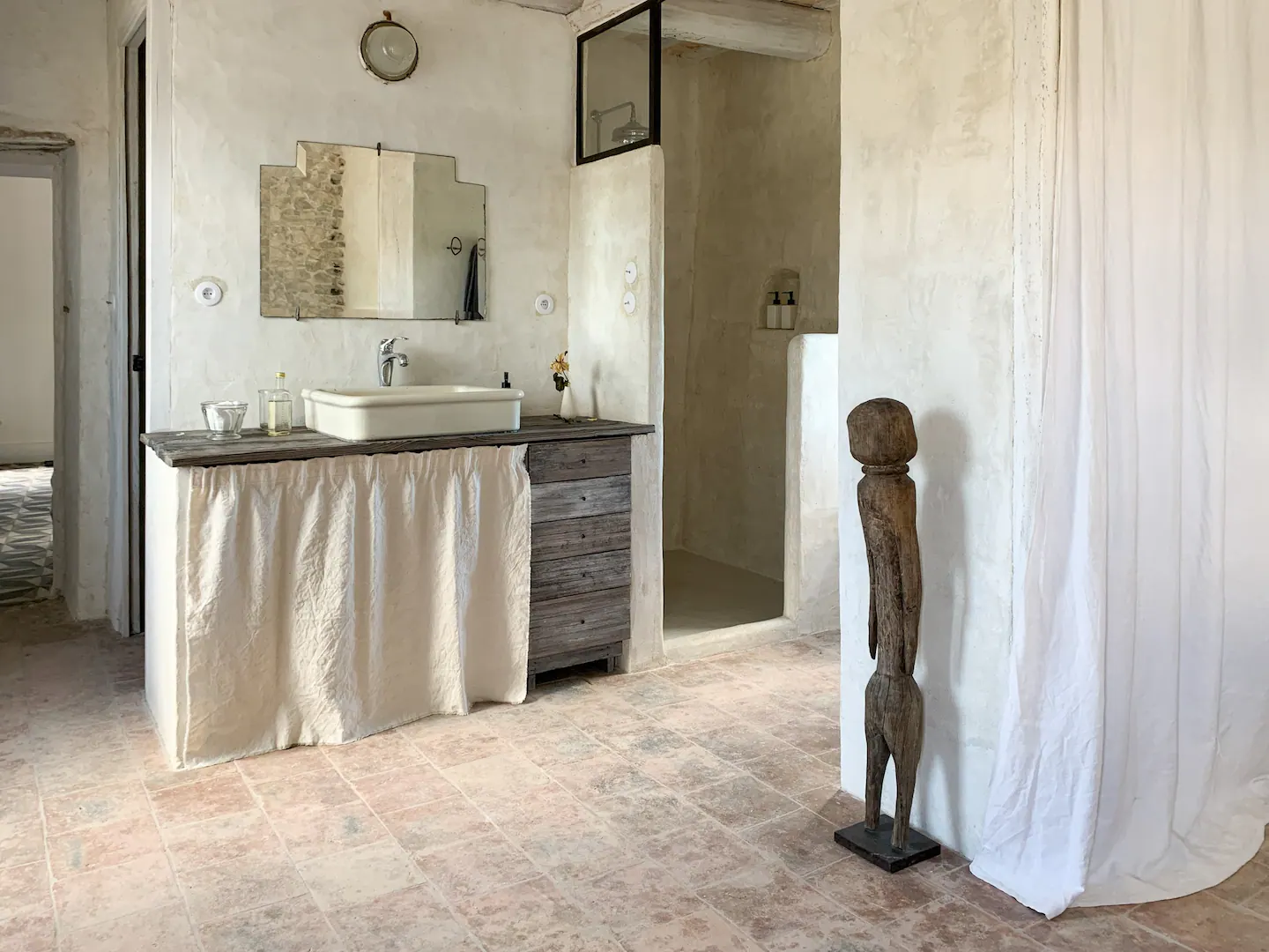 salle de bain rustique chic sol terre cuite salle de bain rustique chic sol terre cuite