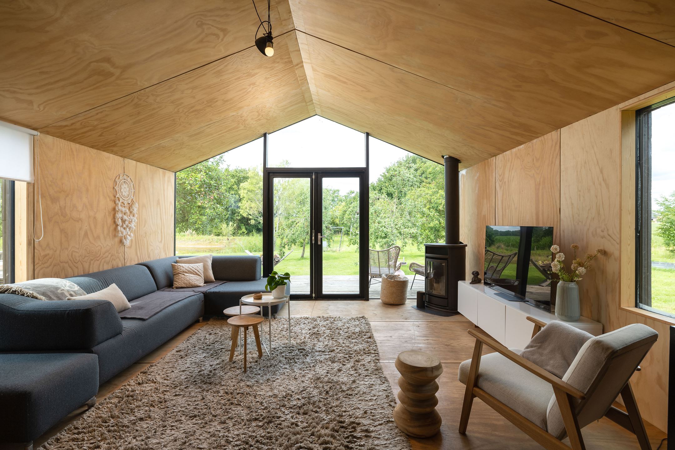 salon pignon vitré maison en bois salon pignon vitré maison en bois