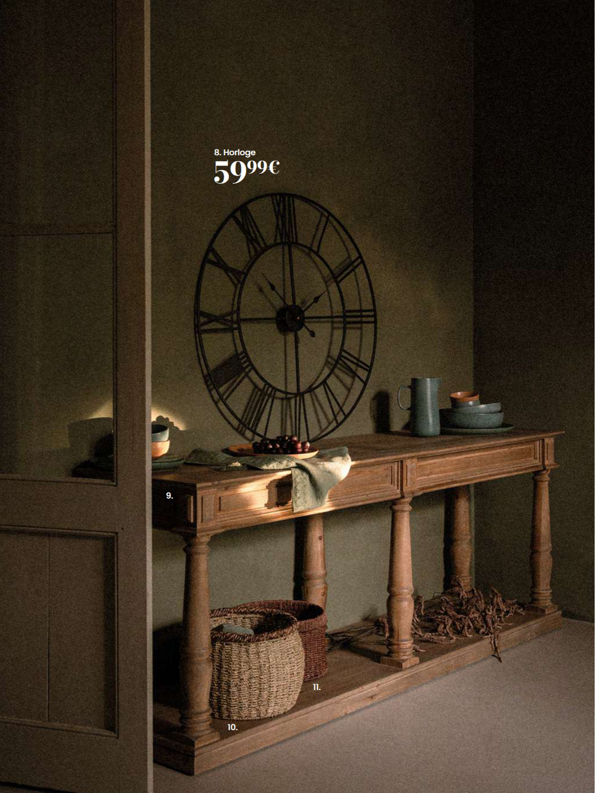 entrée avec console Nouveau catalogue Maisons du Monde automne/hiver 2024/2025