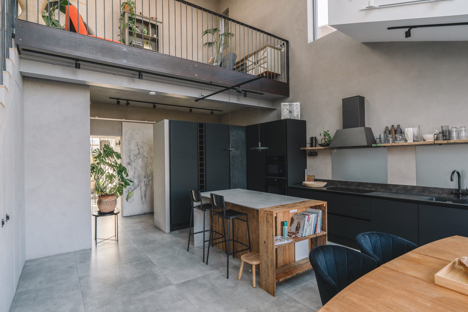 salon et cuisine ouverte avec mezzanine maison architecte salon et cuisine ouverte avec mezzanine maison architecte