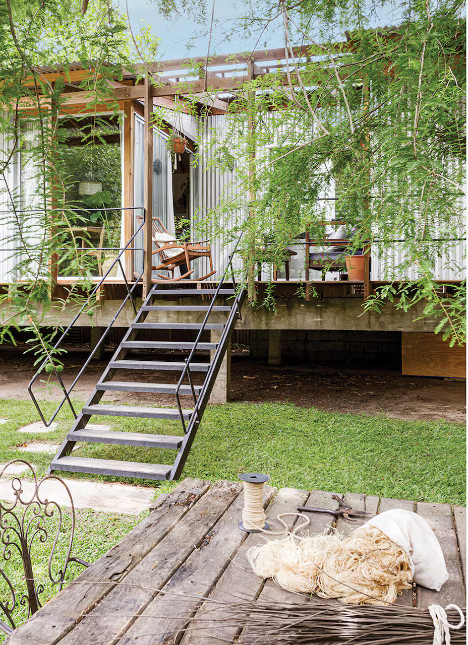 terrasse surélevée maison contemporaine