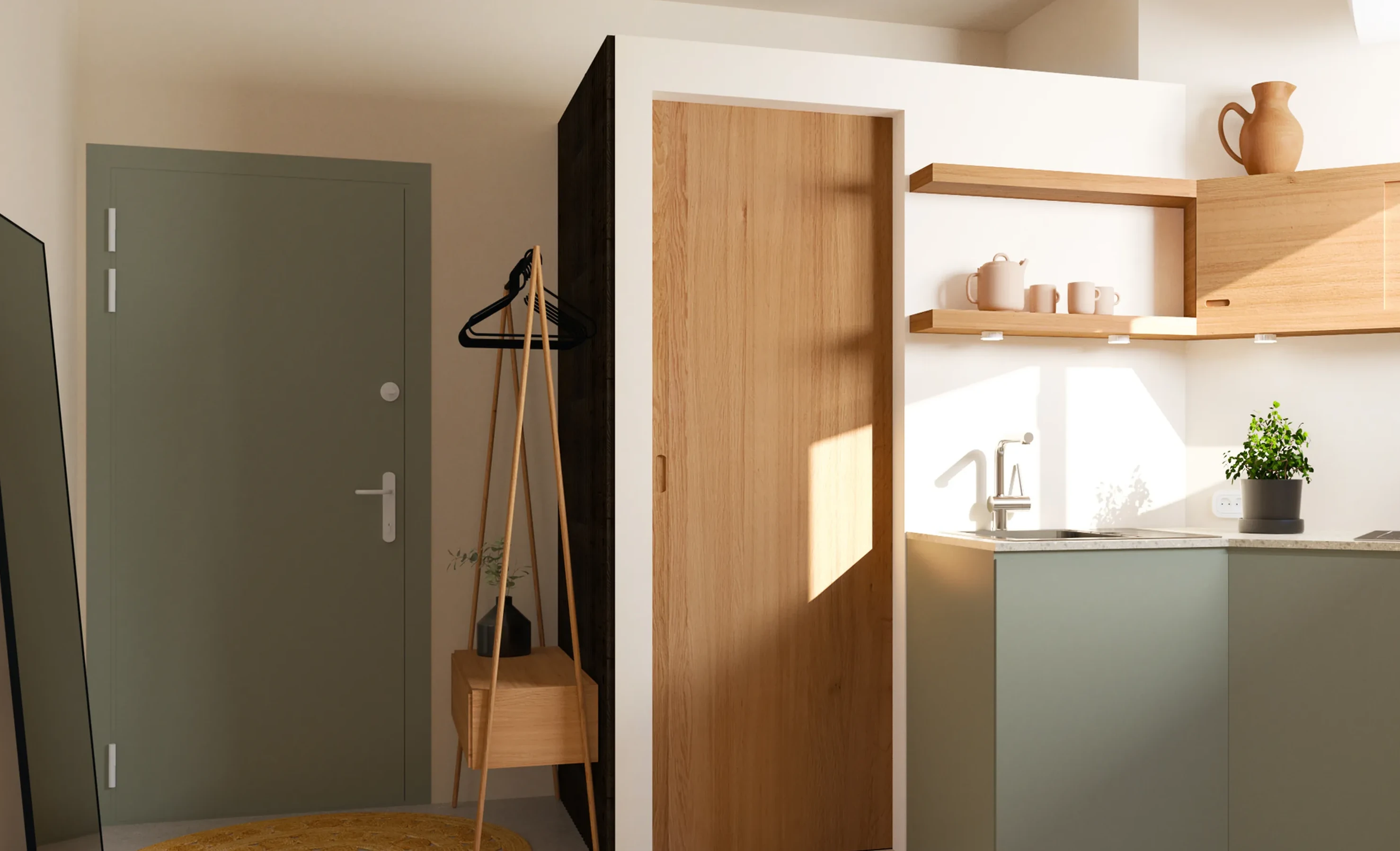 studio 13m2 Paris par Nooks+Crannies Studio studio 13m2 Paris par Nooks+Crannies Studio
