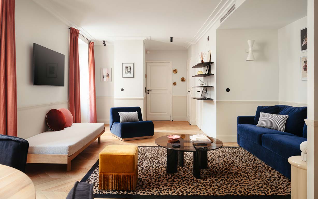 salon appartement 50m2 Paris