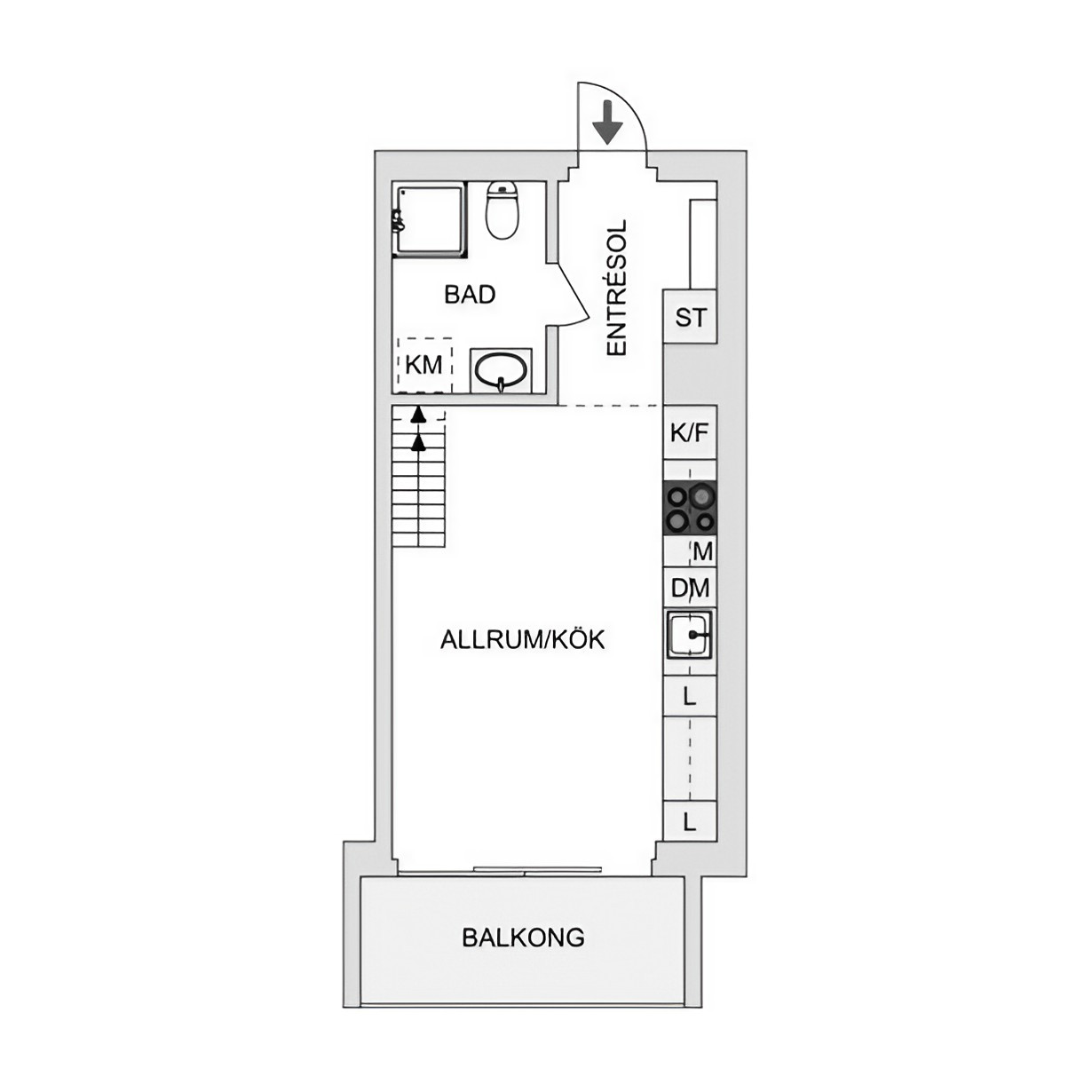 plan duplex 35m2 décoration blanche