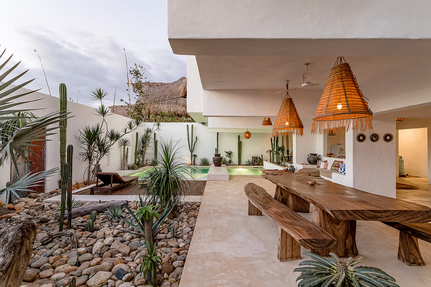 terrasse avec piscine Casa Alegria Puerto Escondido Mexique terrasse avec piscine Casa Alegria Puerto Escondido Mexique