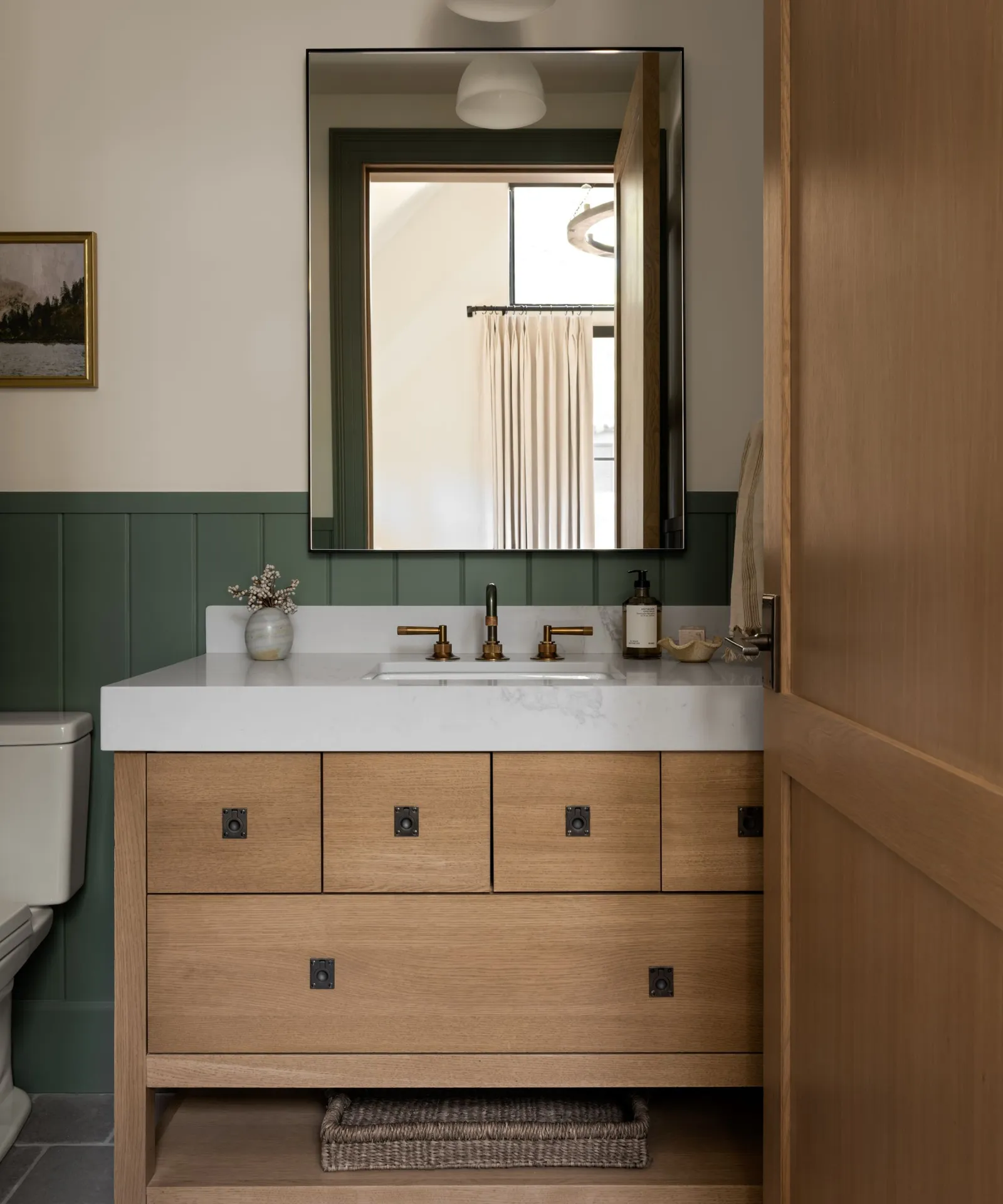 salle de bain verte et bois salle de bain verte et bois