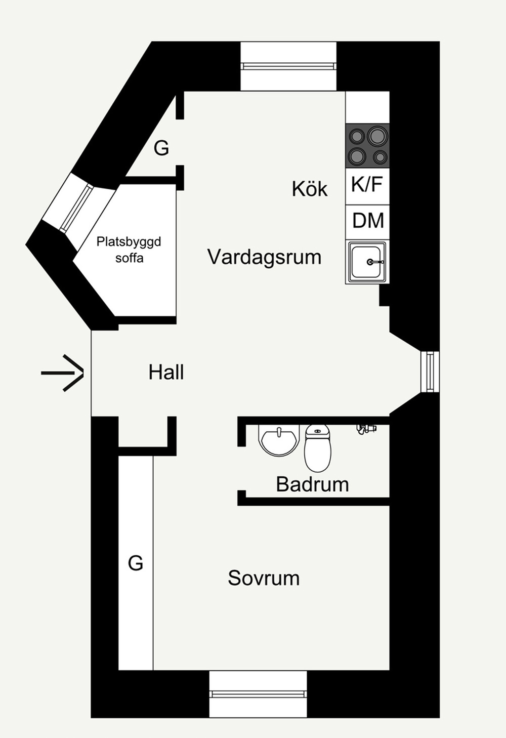 plan deux-pièces 29m2 plan deux-pièces 29m2