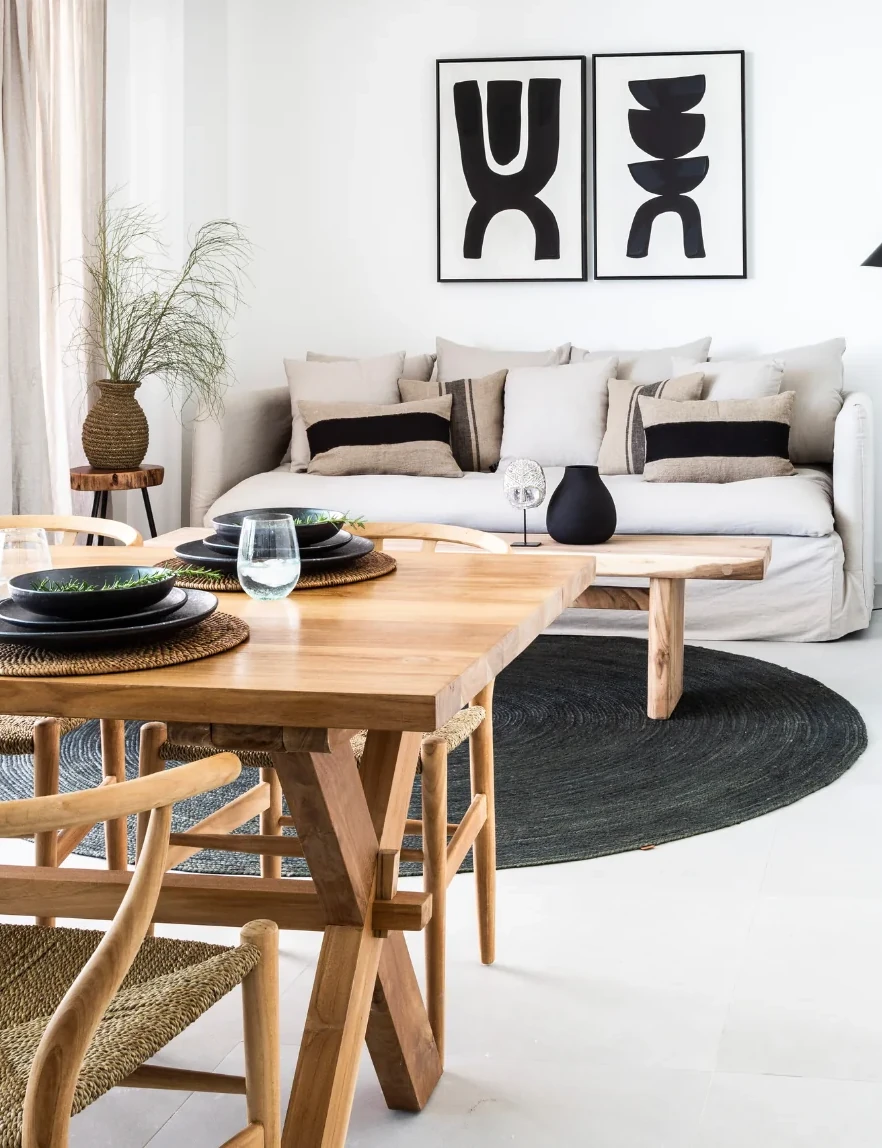 salon décoration naturelle par Zoco Home