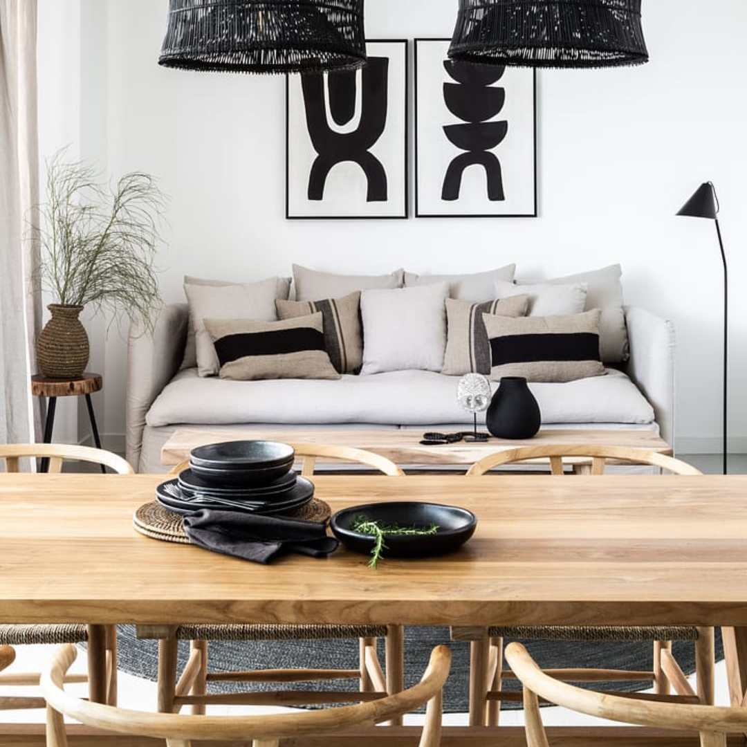 salon décoration naturelle par Zoco Home