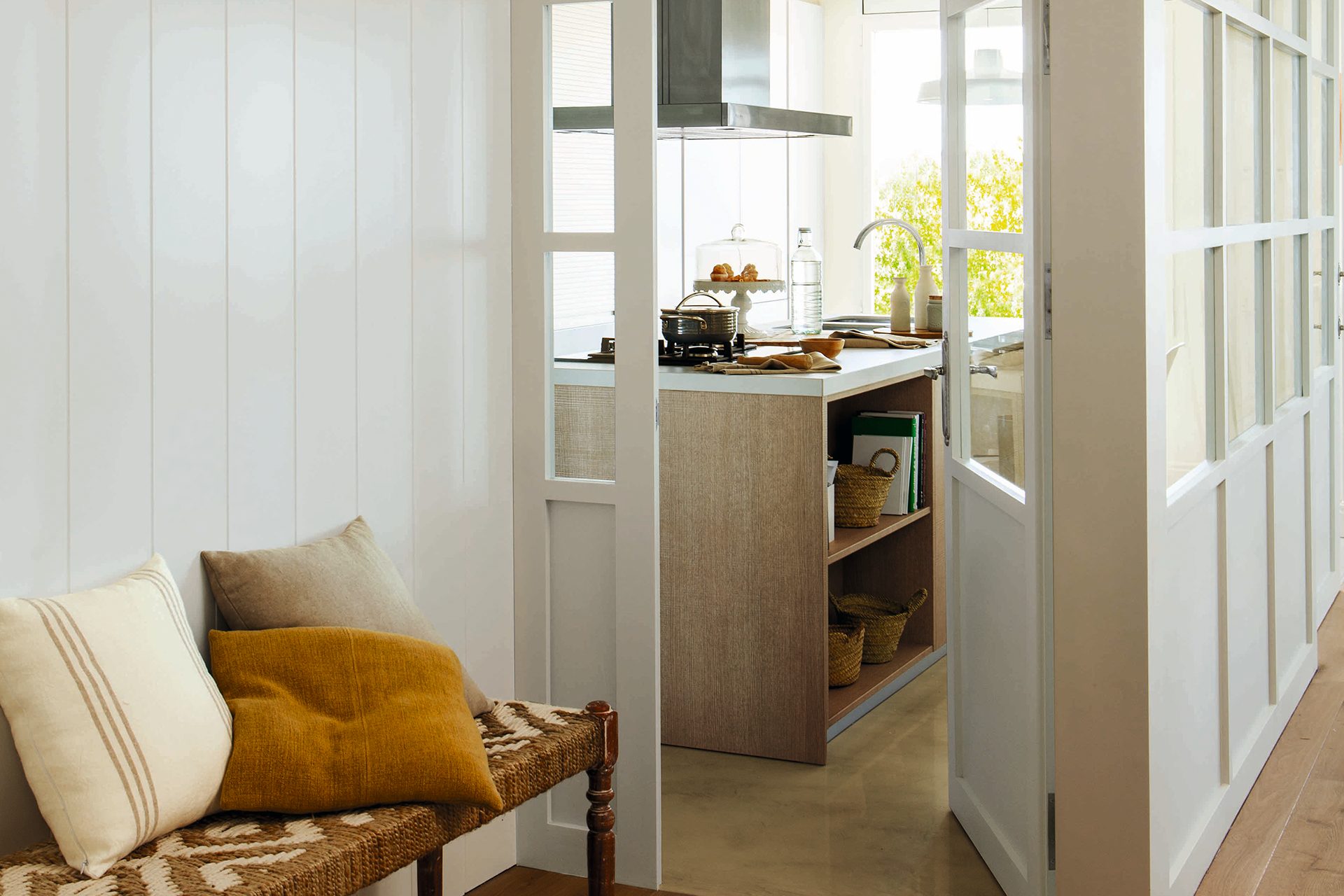 cuisine avec verrière blanche décoration contemporaine cuisine avec verrière blanche décoration contemporaine