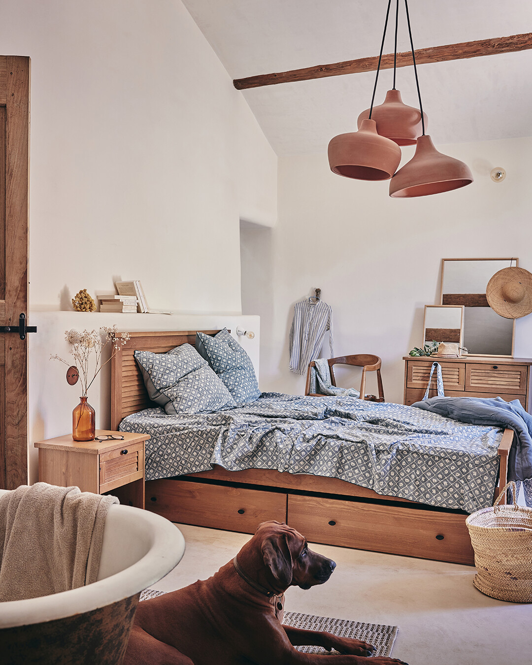 chambre avec poutres