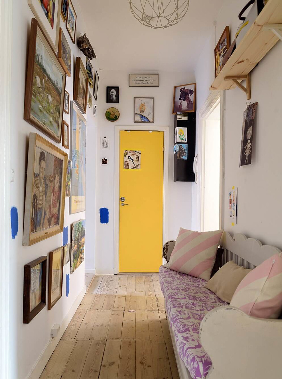 entrée décoration bohème appartement 67m2