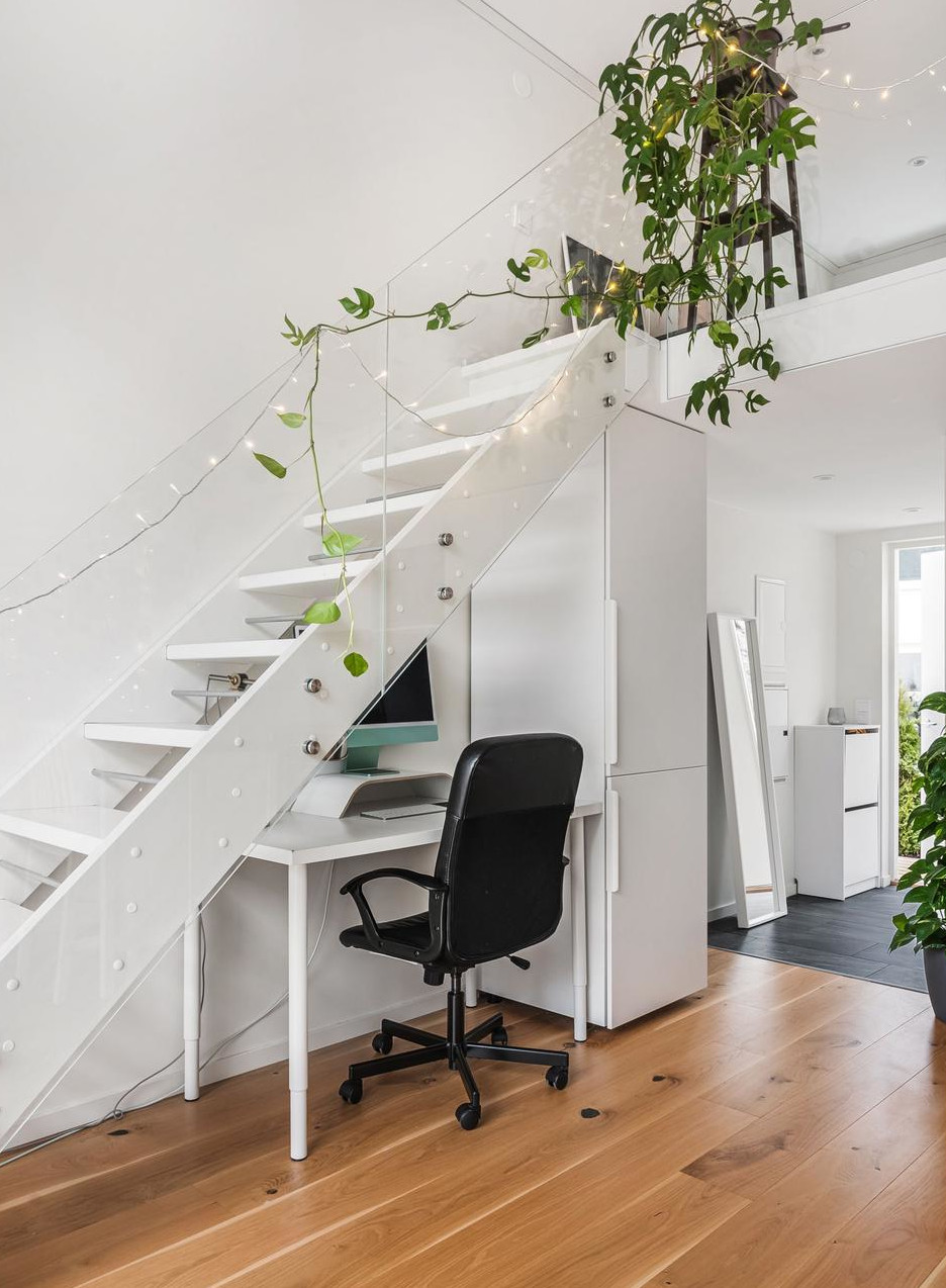 salon avec mezzanine petite maison 37m2