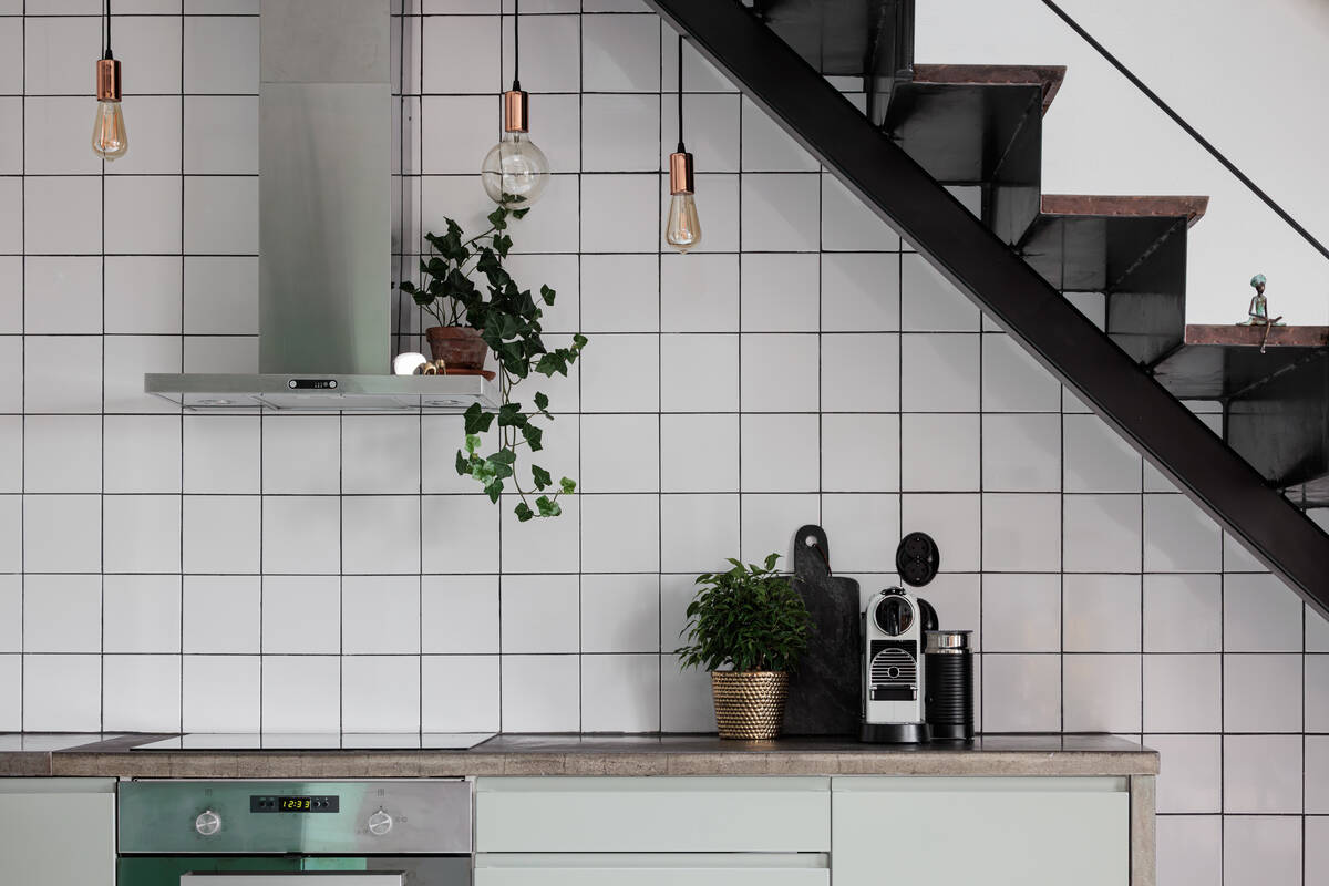cuisine avec escalier