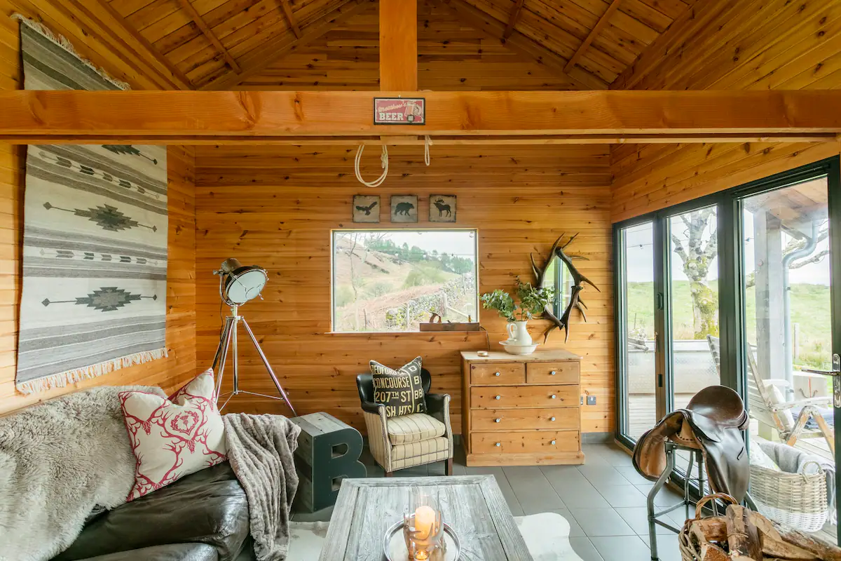 salon maison en bois The Bothy Écosse salon maison en bois The Bothy Écosse