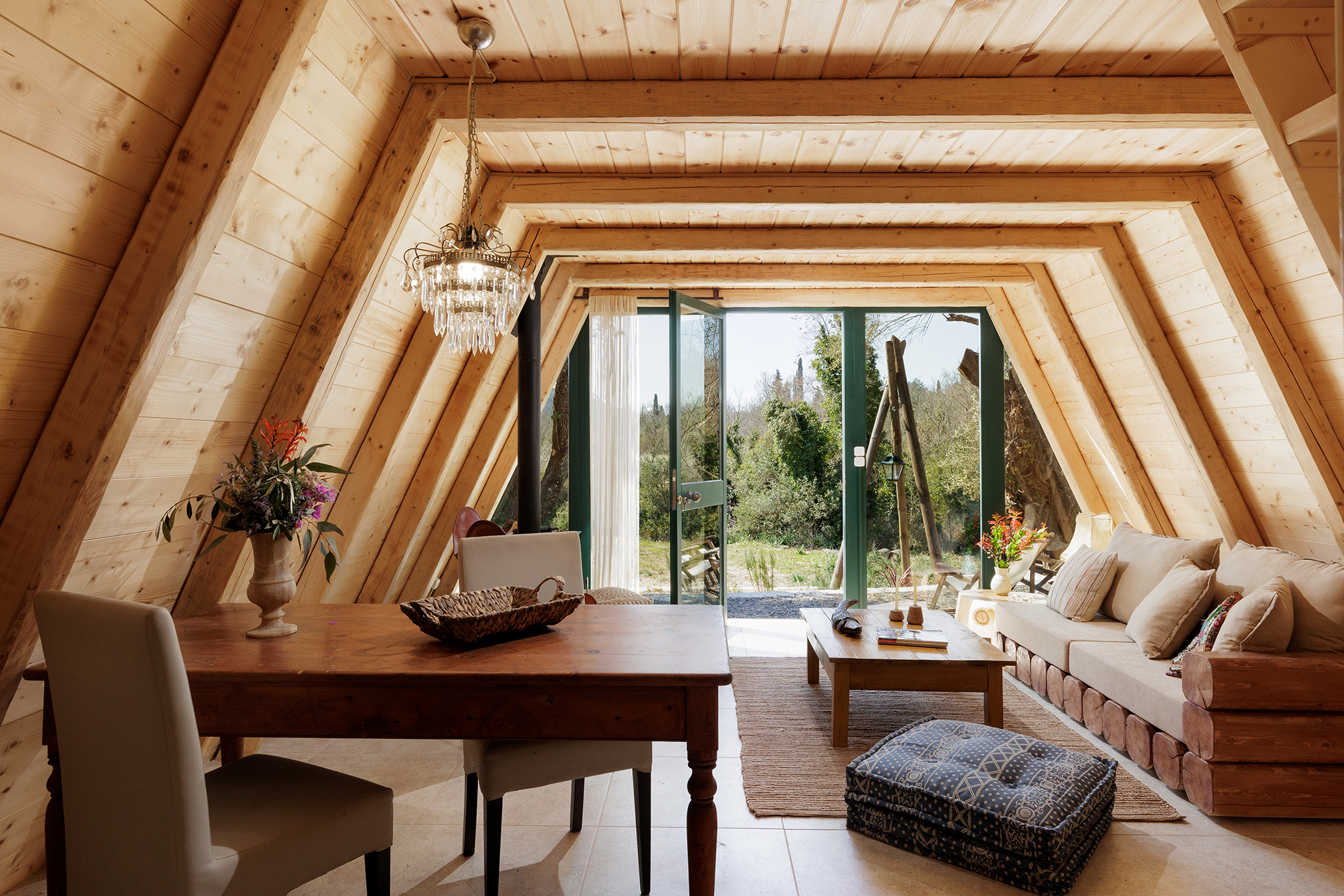 salon petite maison A-Frame 50m2 salon petite maison A-Frame 50m2